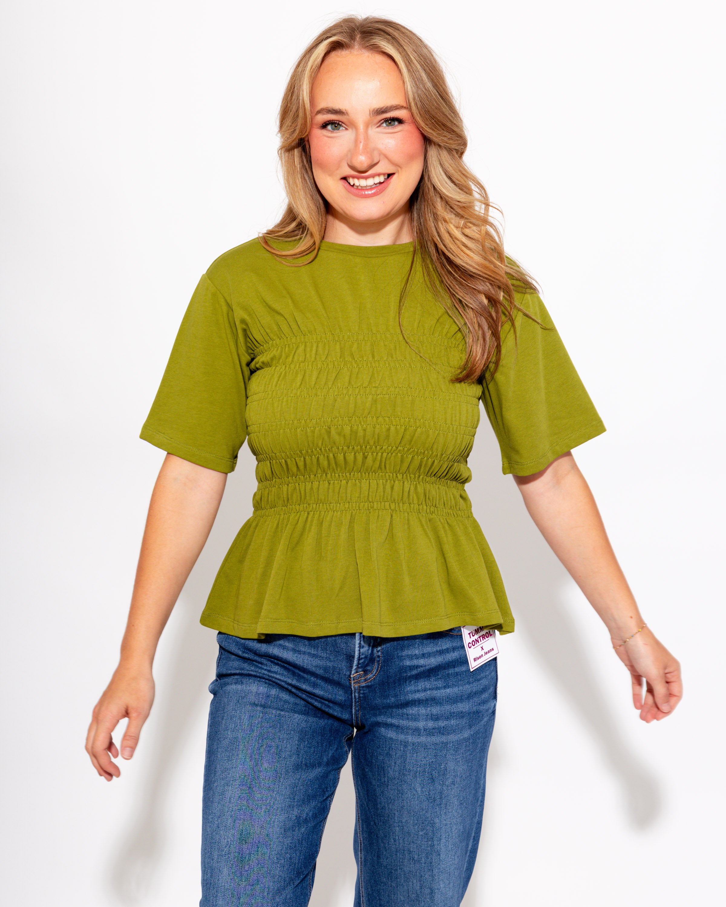 Cinched Waist Elevated Top