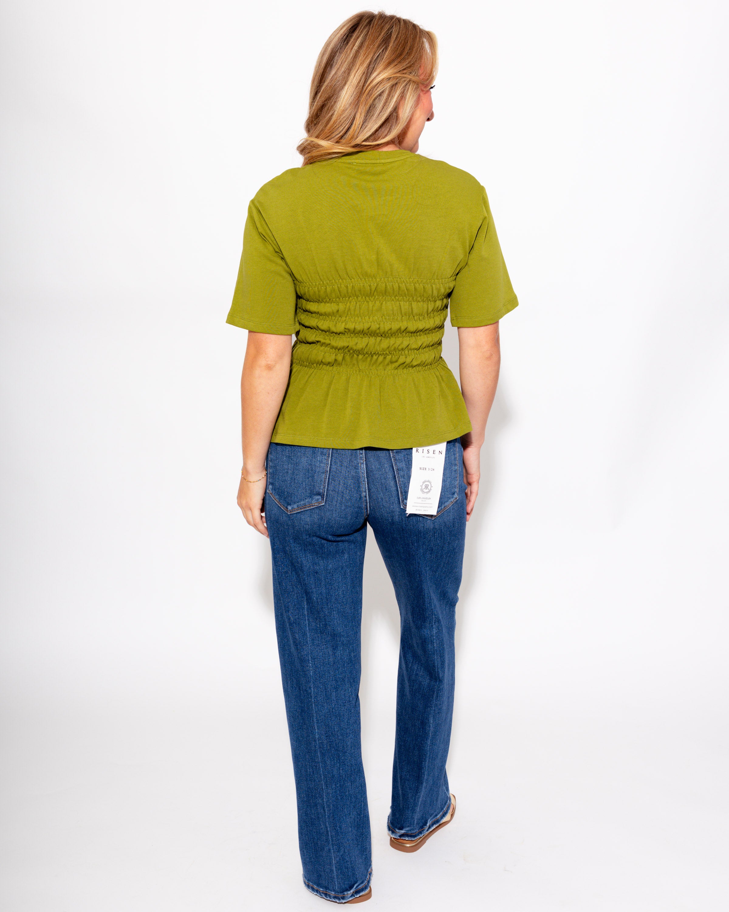 Cinched Waist Elevated Top