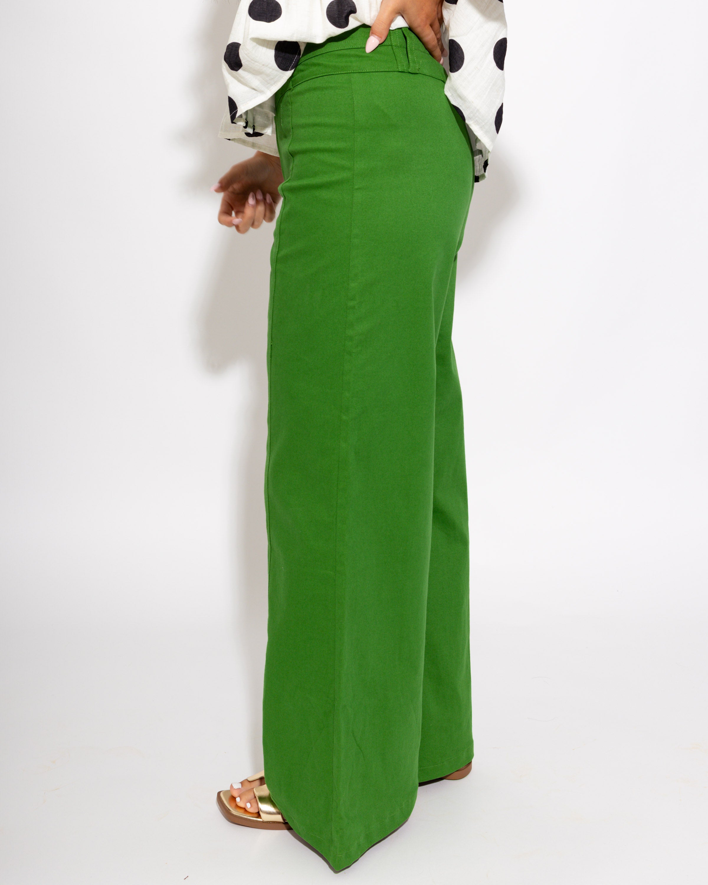 Modern High-Rise Wide-Leg Pants