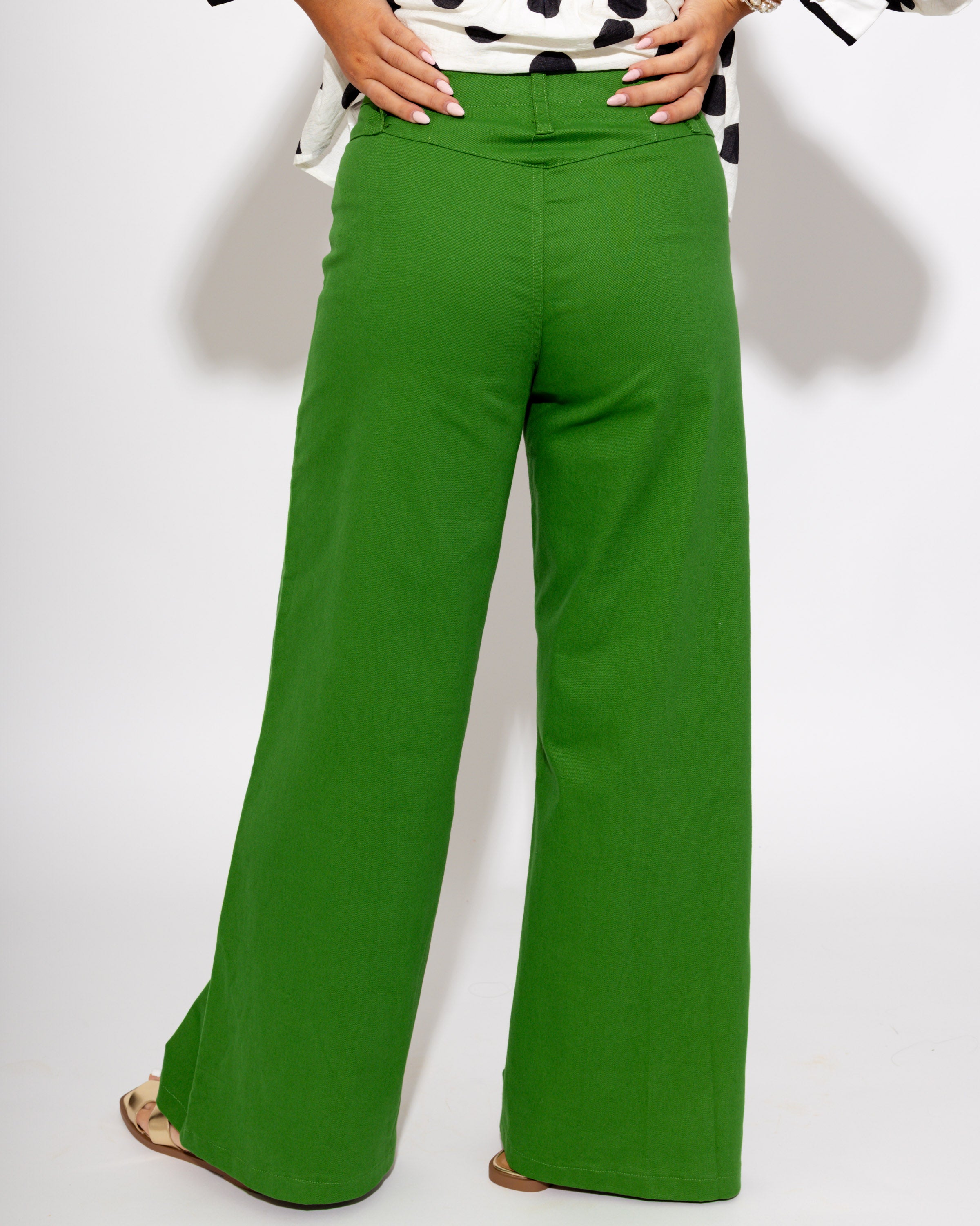 Modern High-Rise Wide-Leg Pants