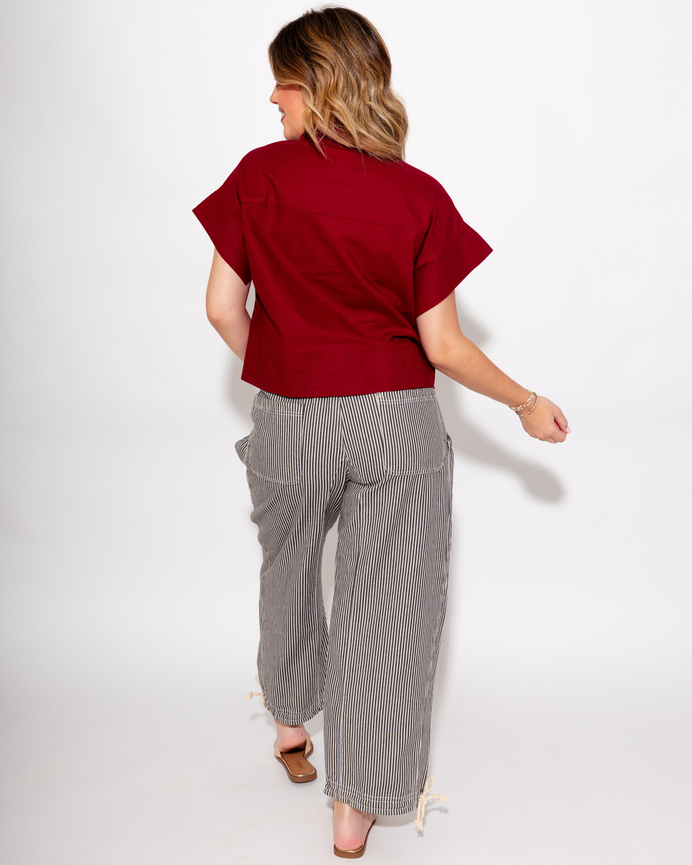 Striped Parachute Pants