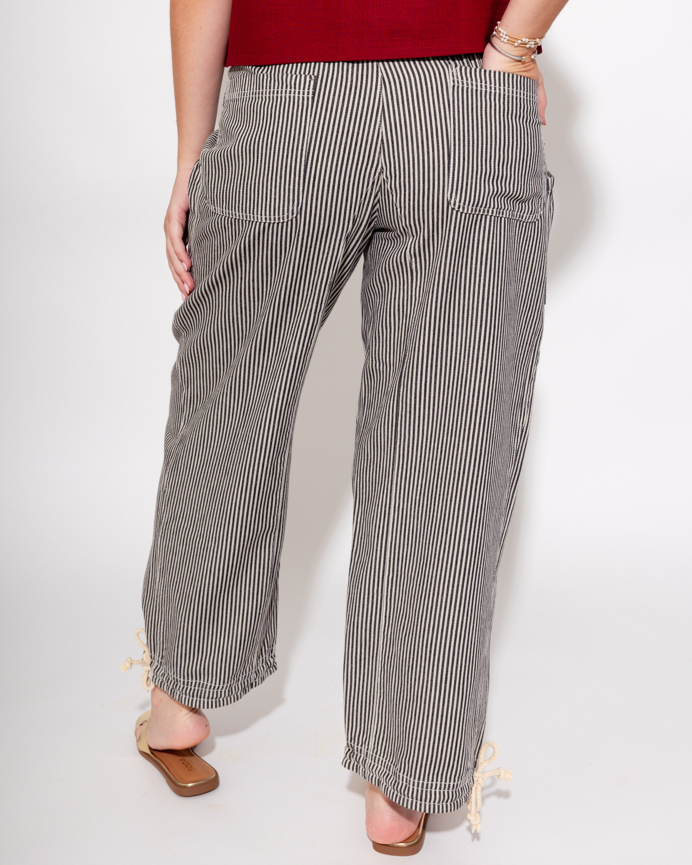 Striped Parachute Pants