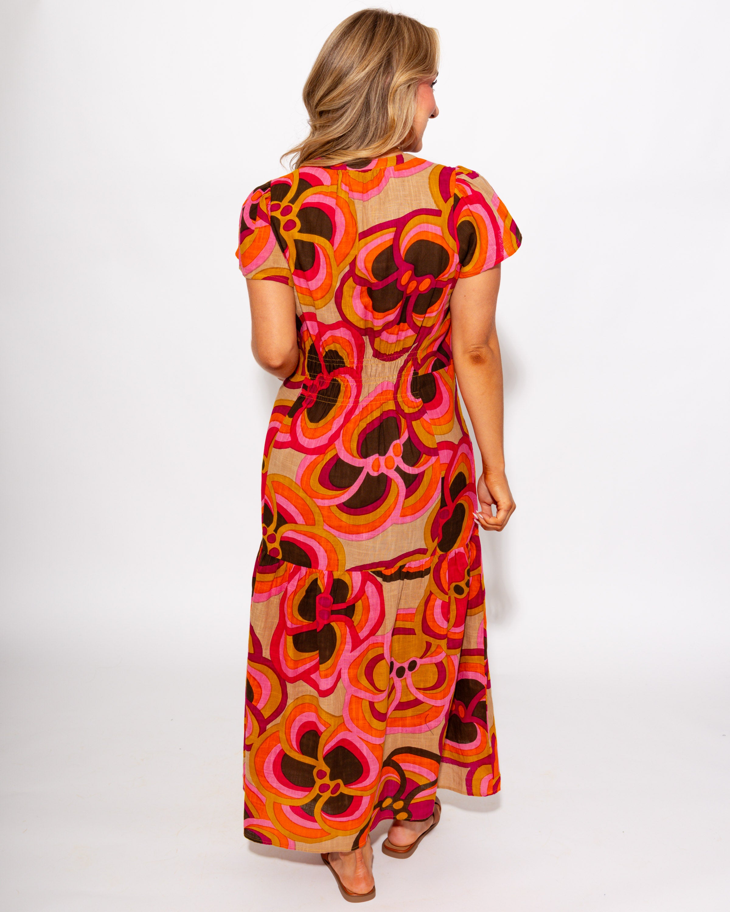 Ivy Jane I Bold Floral Midi Dress