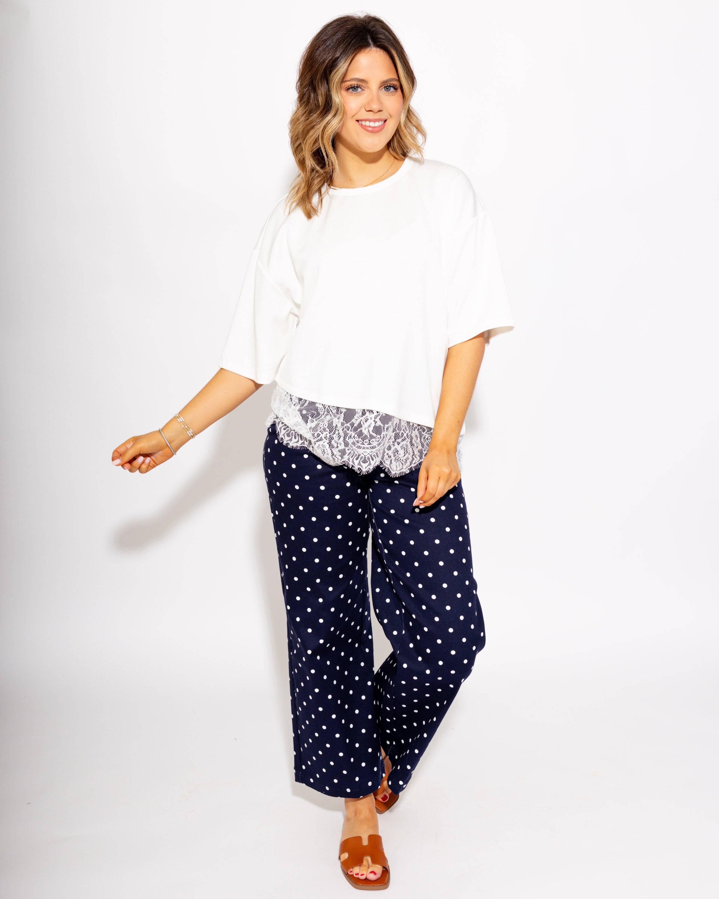 Scallop Lace Hem Top