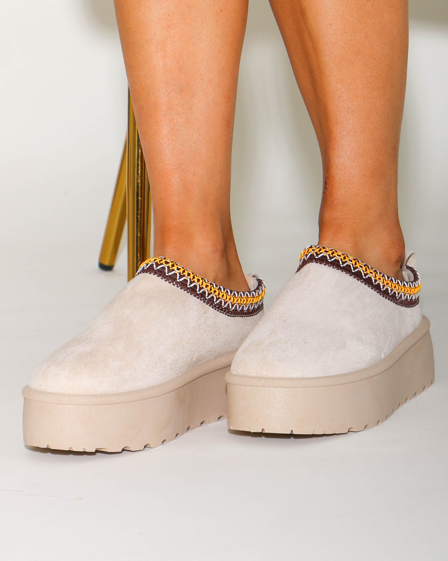 Mule Slip-ons in Moon