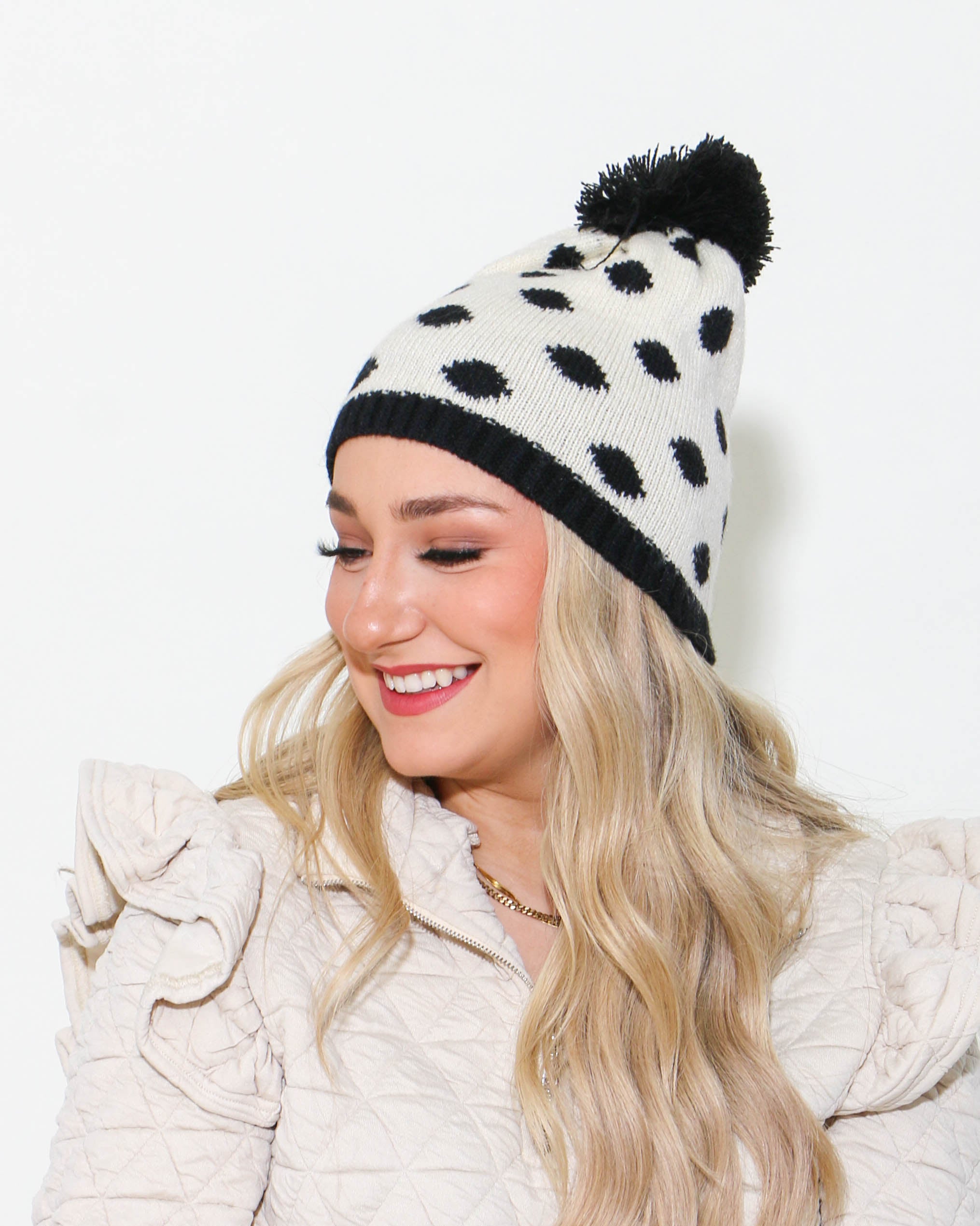 Polka Dot Beanie