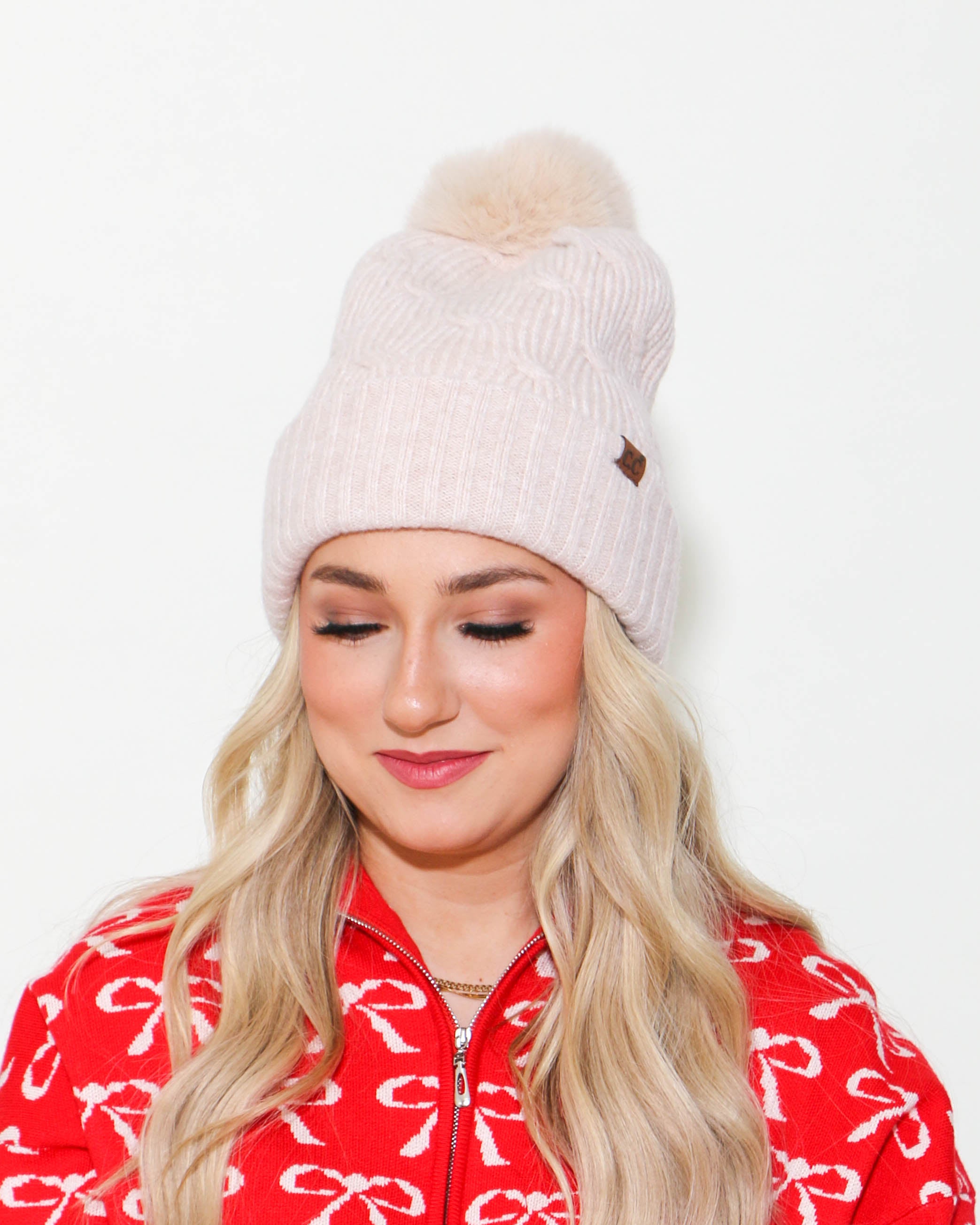 CC Knitted Pom Beanie