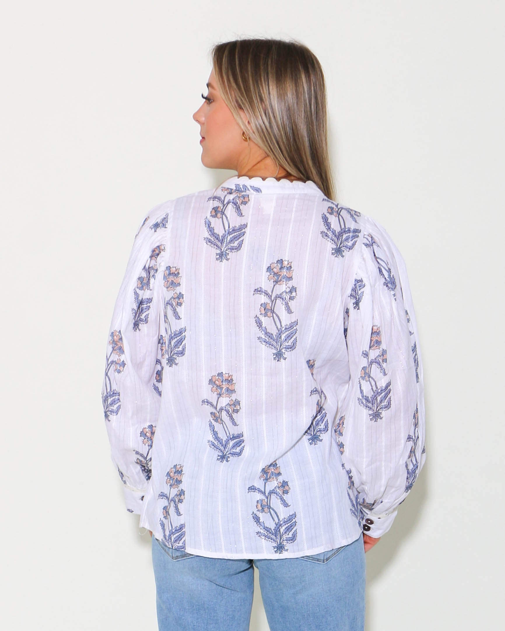 Ric Rac Block Top in Ivory