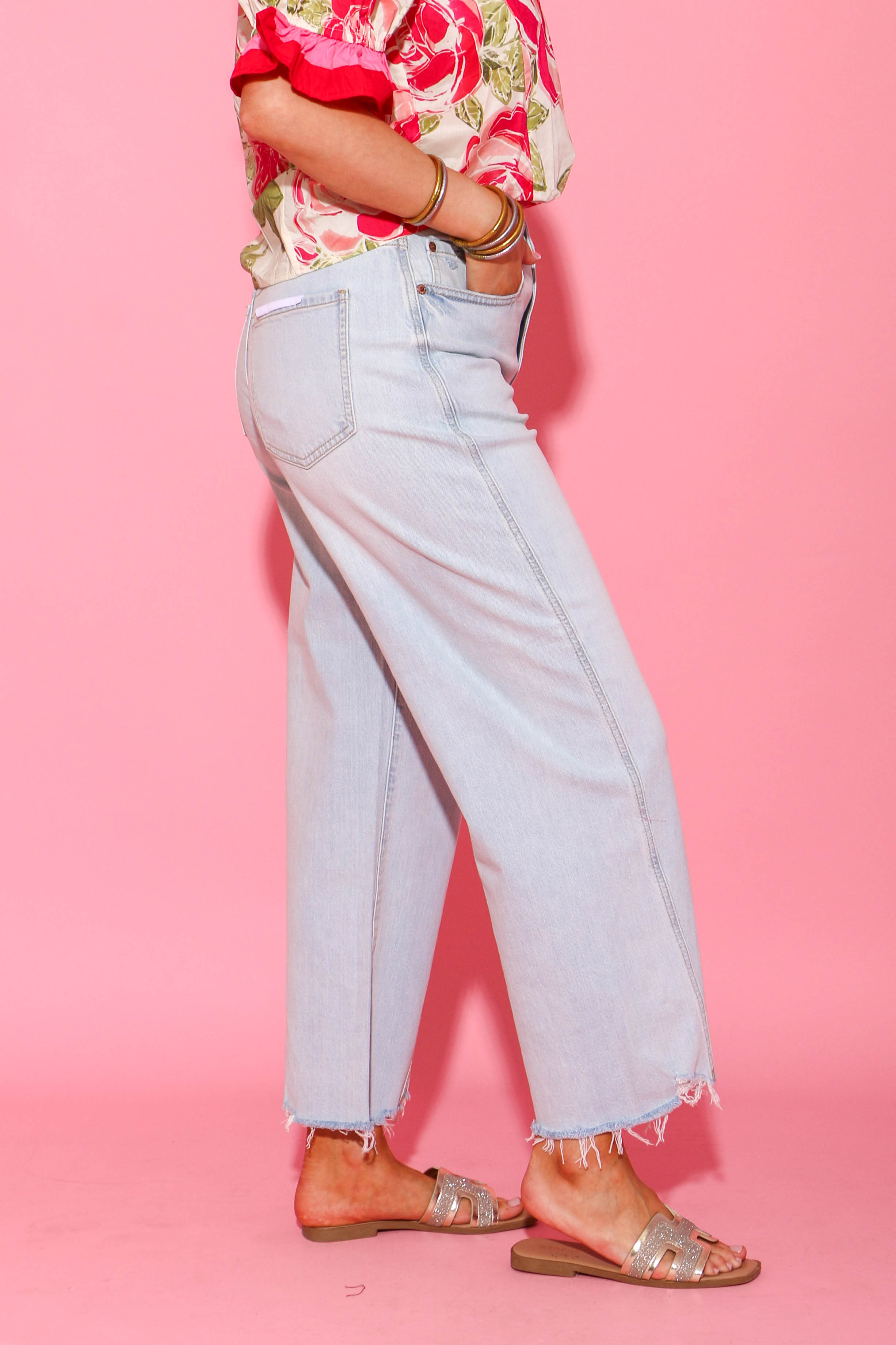 Lost Love Vintage Barrel Leg Pants