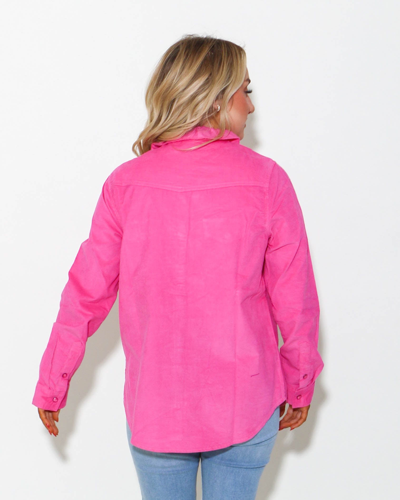 Ivy Jane | Corduroy Ruffle Snap Shirt