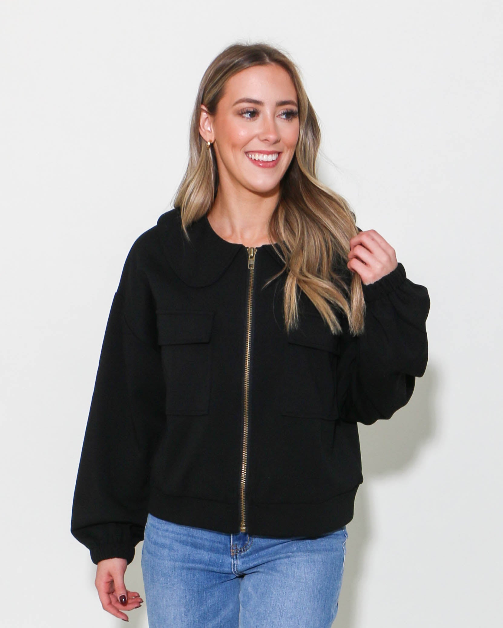 Solid Long Sleeve Jacket
