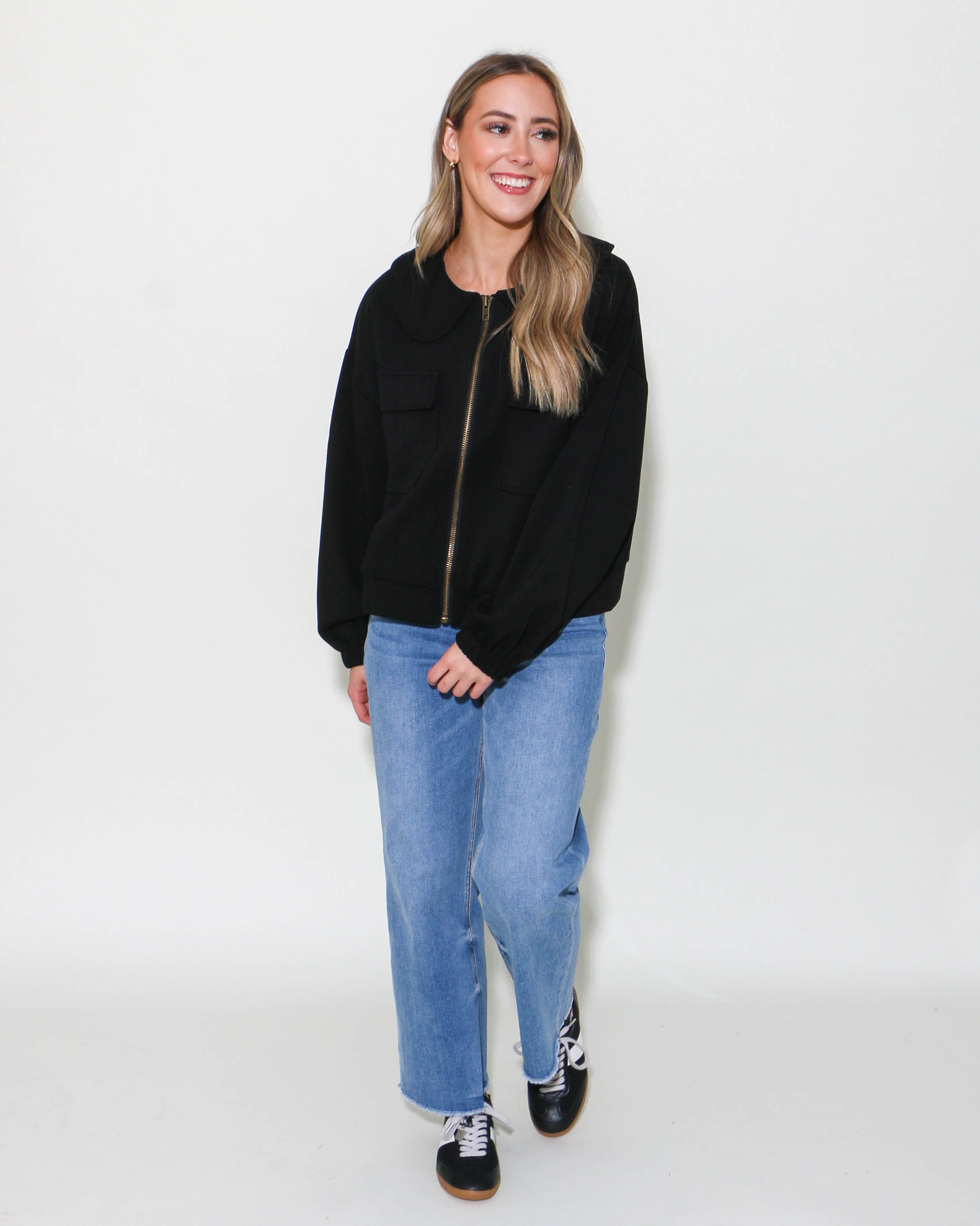Solid Long Sleeve Jacket