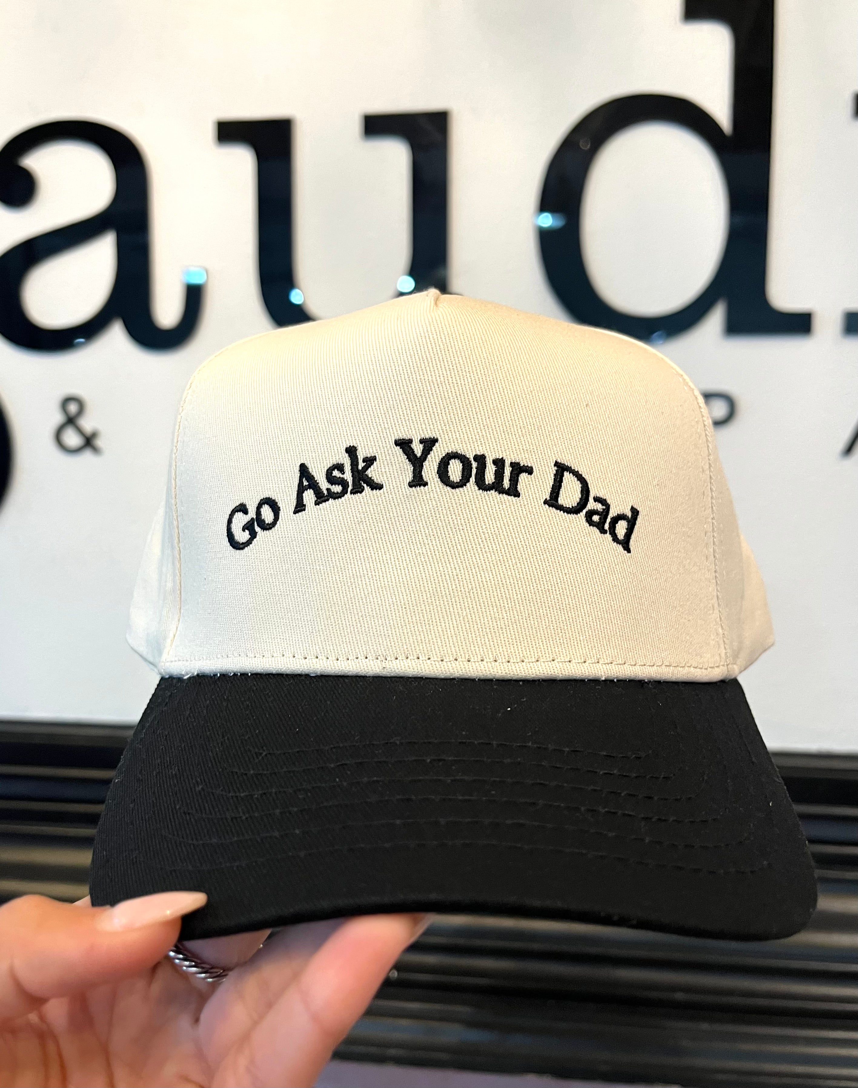 Go Ask Your Dad Vintage Trucker Hat