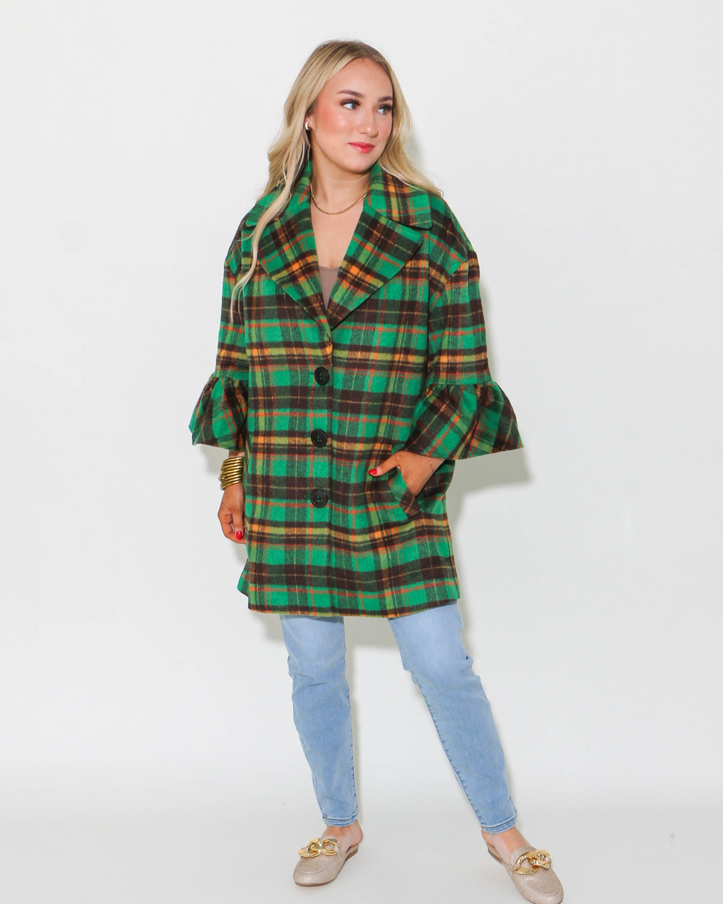 Ivy Jane | Lady Like Coat in Green