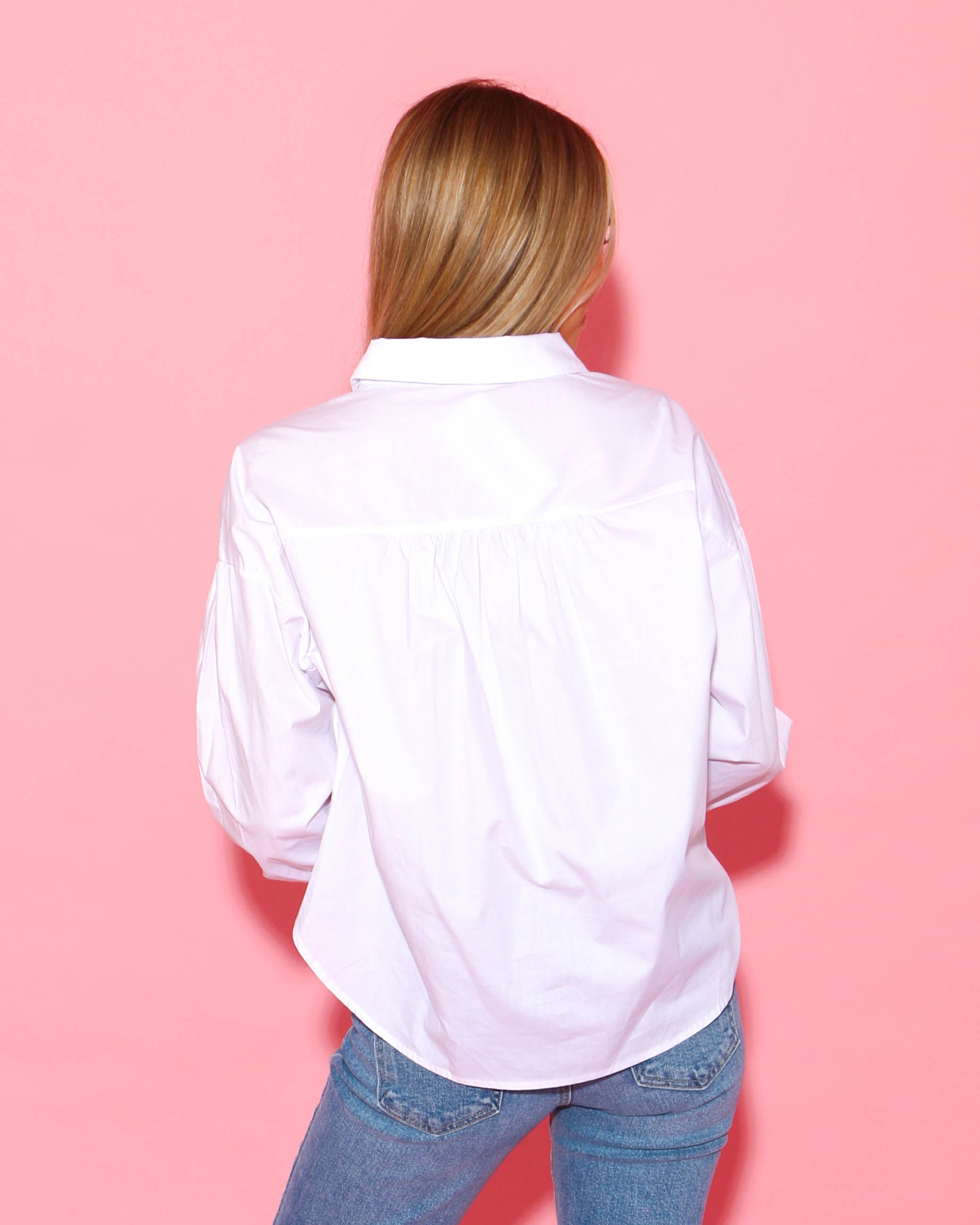 Cotton Poplin Bow Ties Closure Top