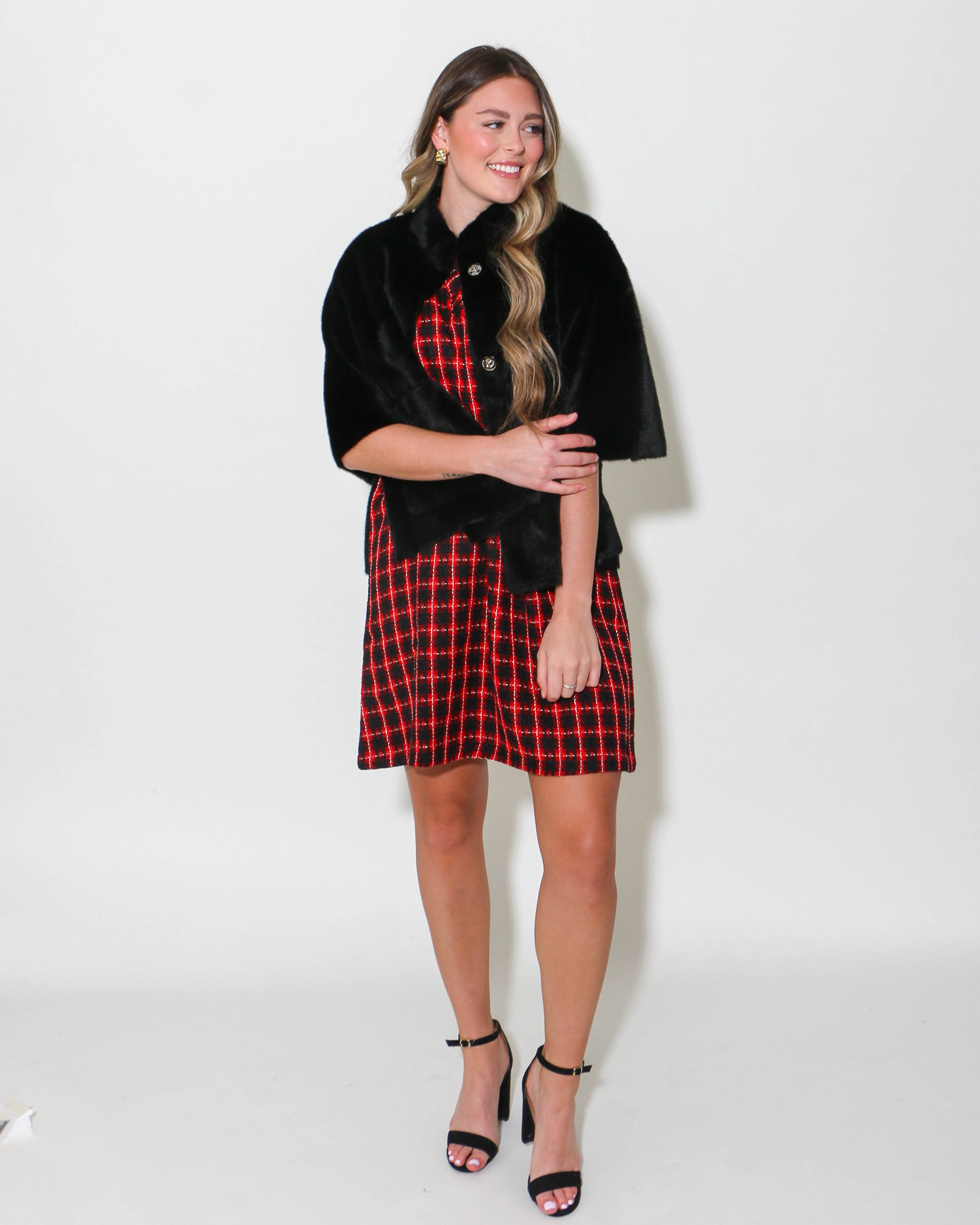 Faux Capelet Jacket
