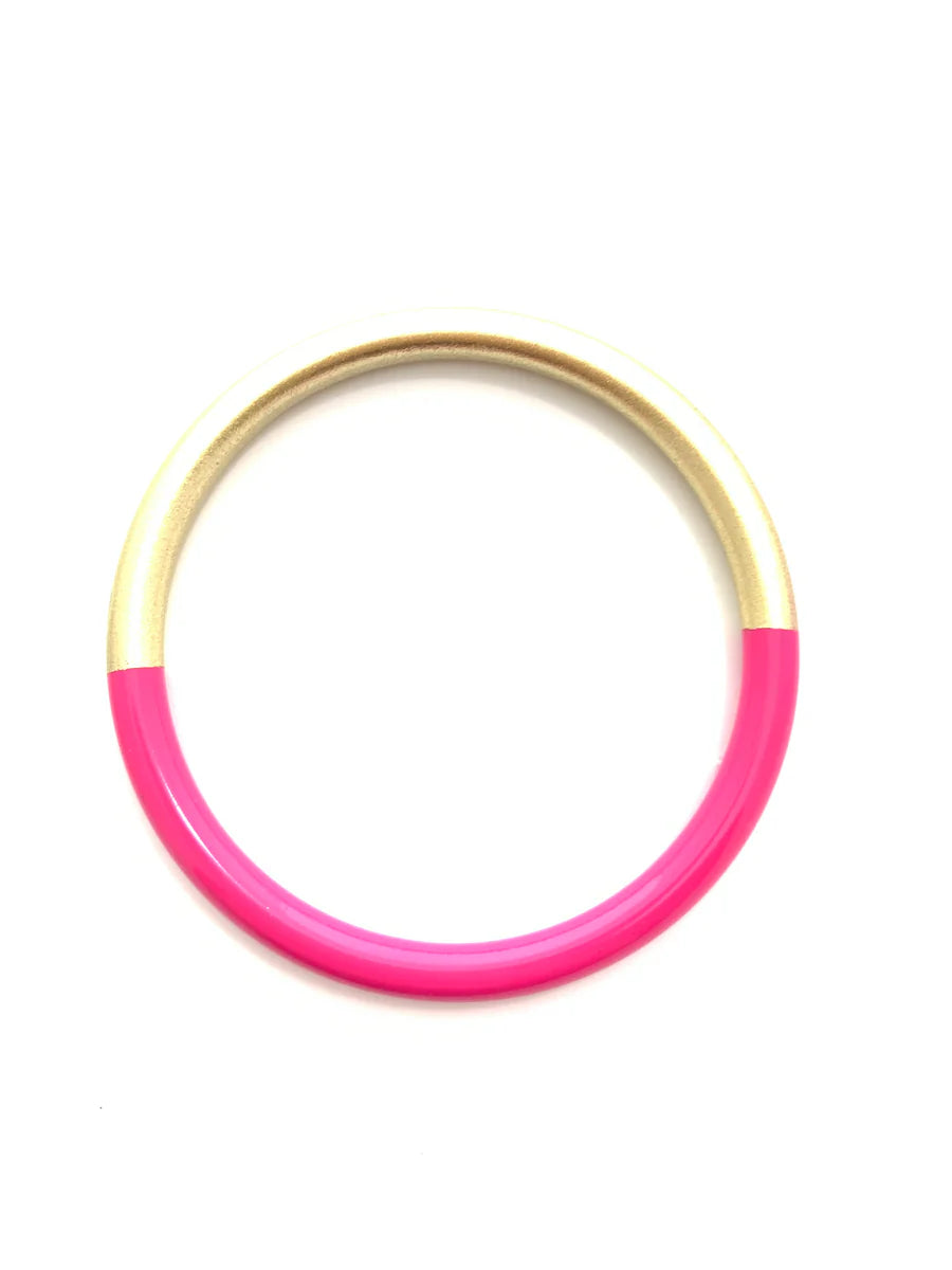 Bangle - Hot Pink/Gold
