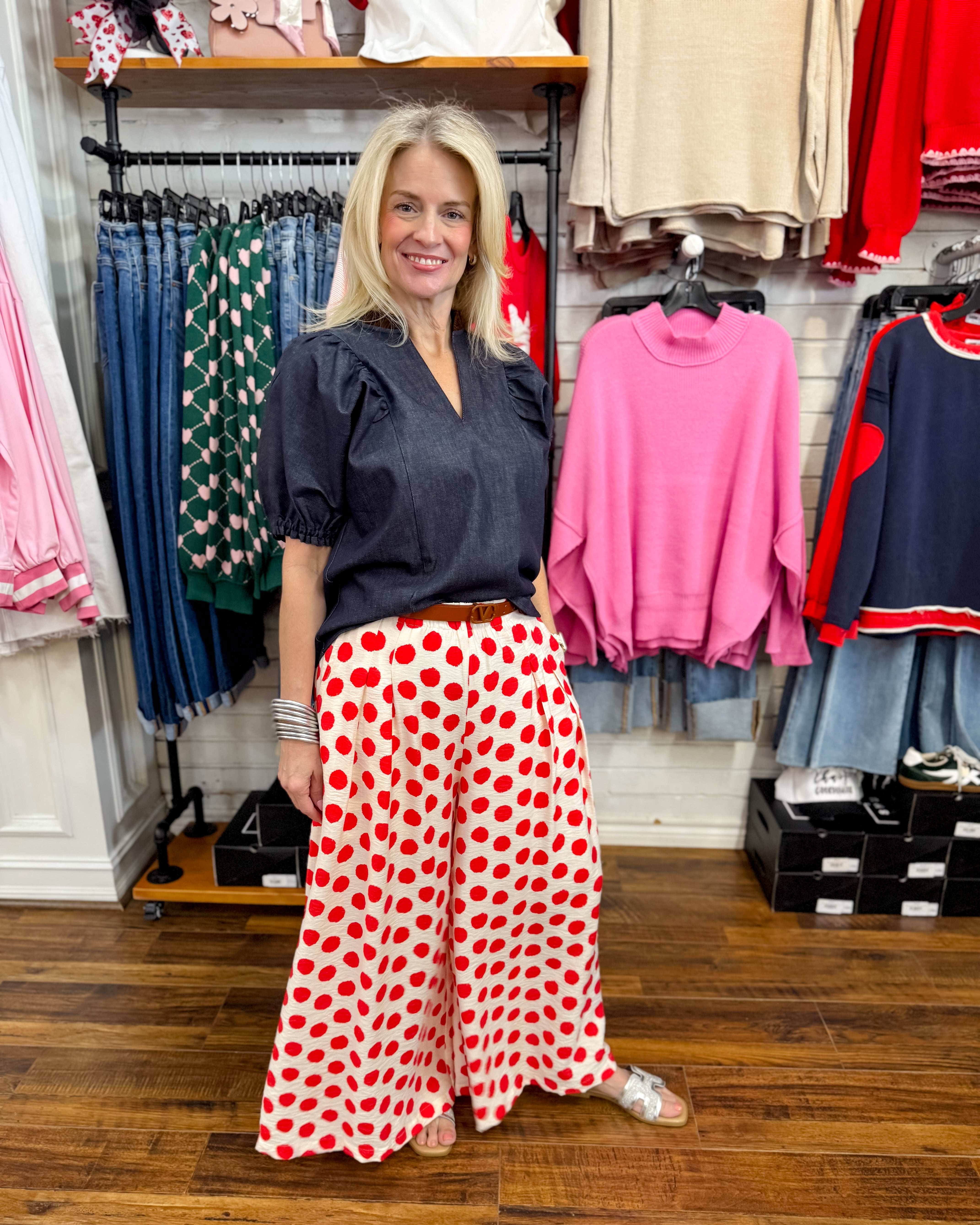 Red Polka Dot Playtime Pants