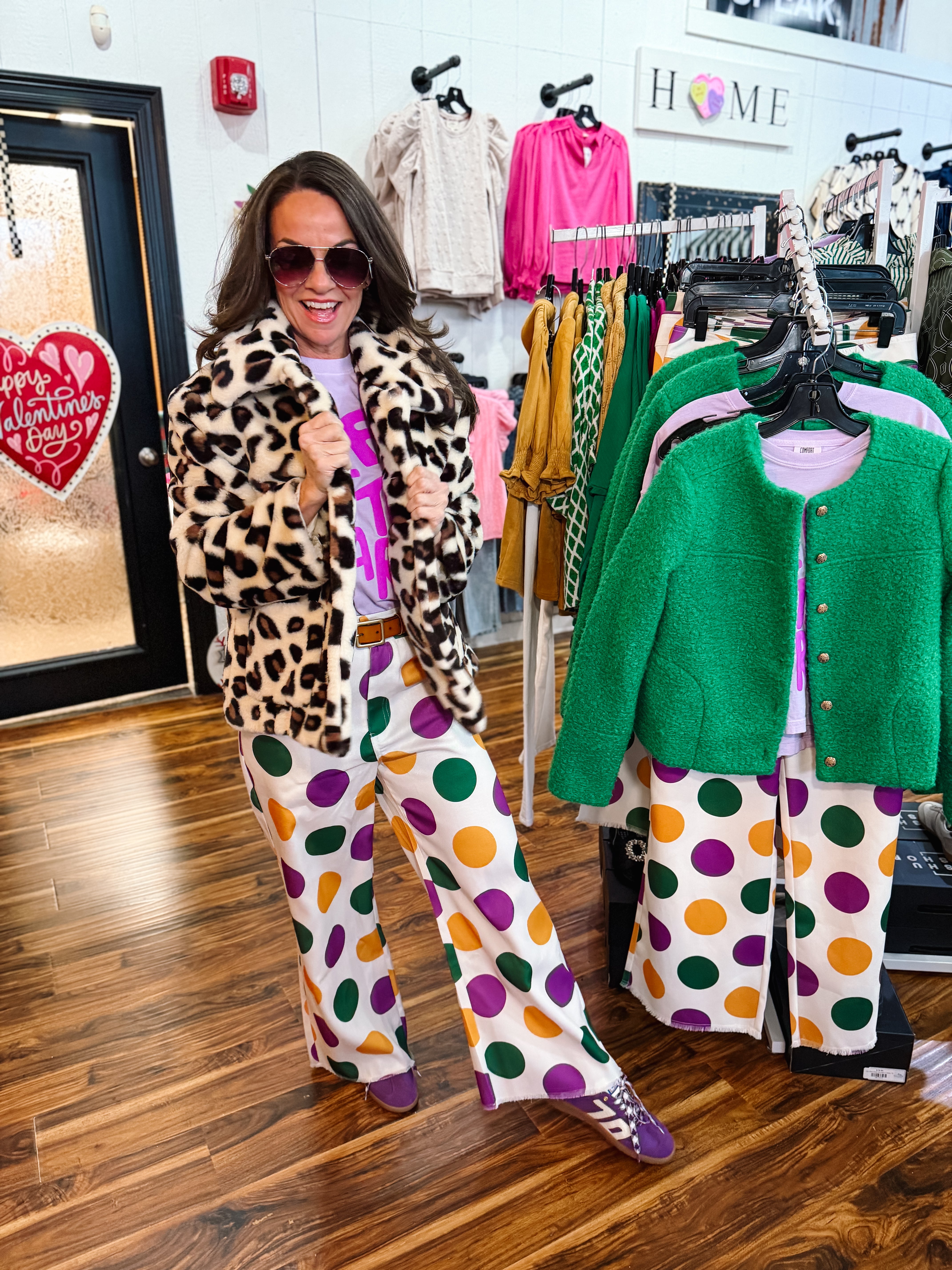 Mardi Gras Polka Dot Pants