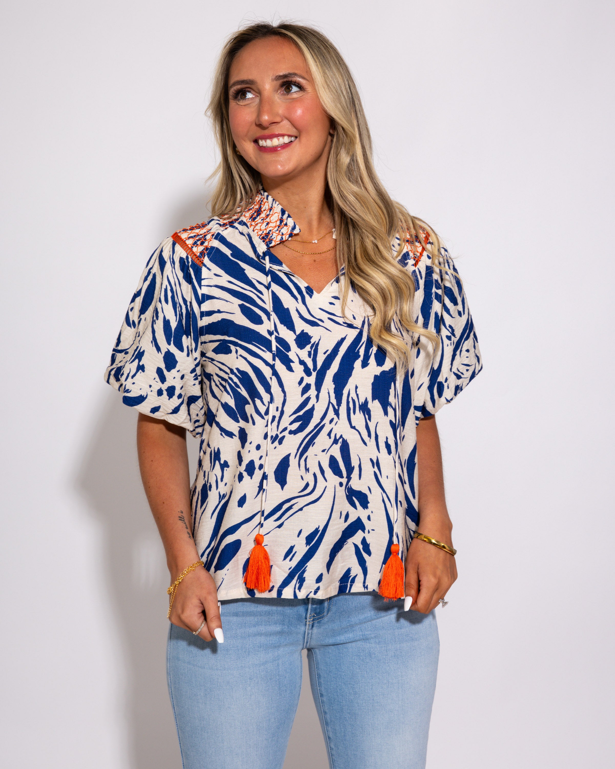 Breezy Tassel Top