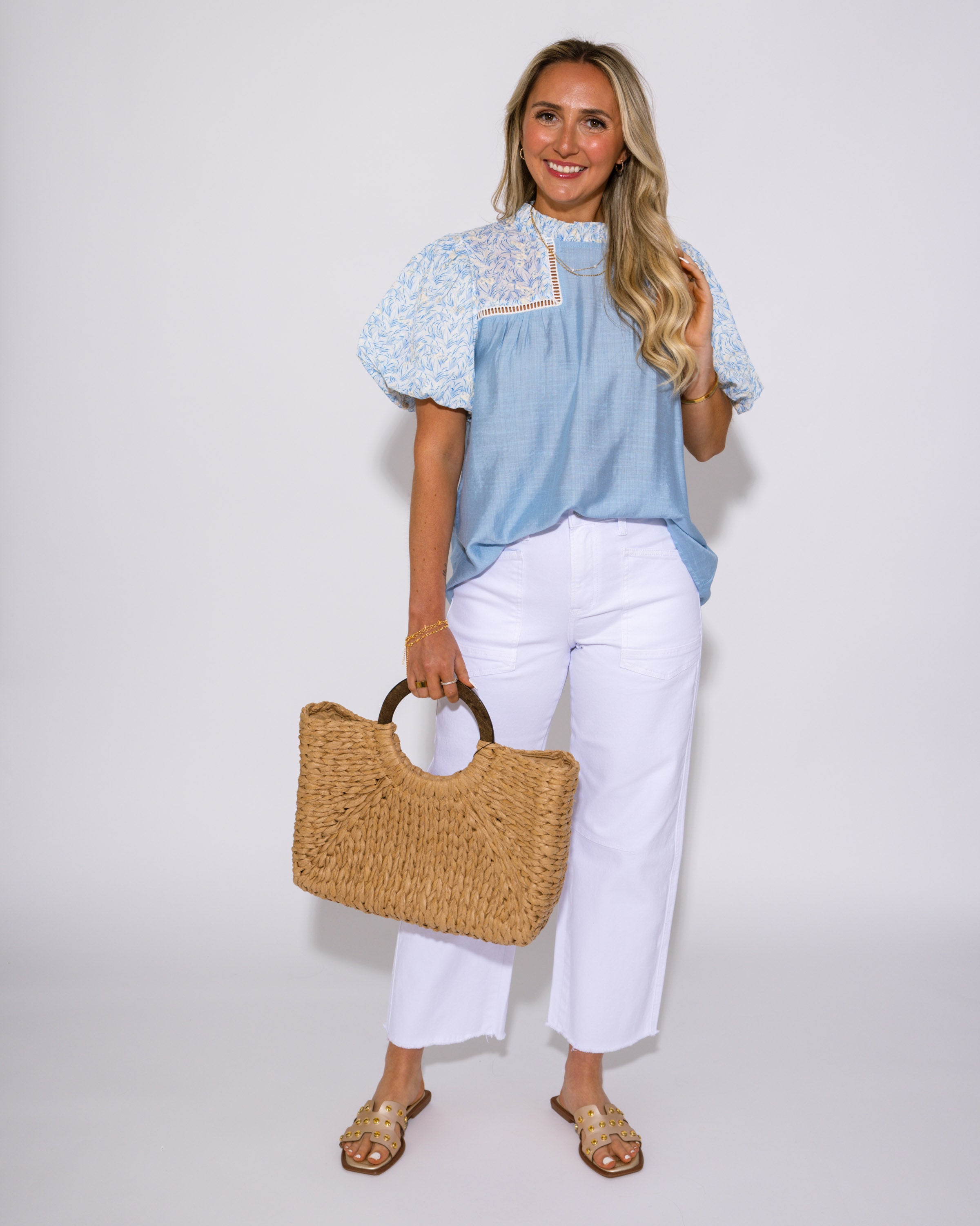 Frill and Harmony Puff Sleeve Top