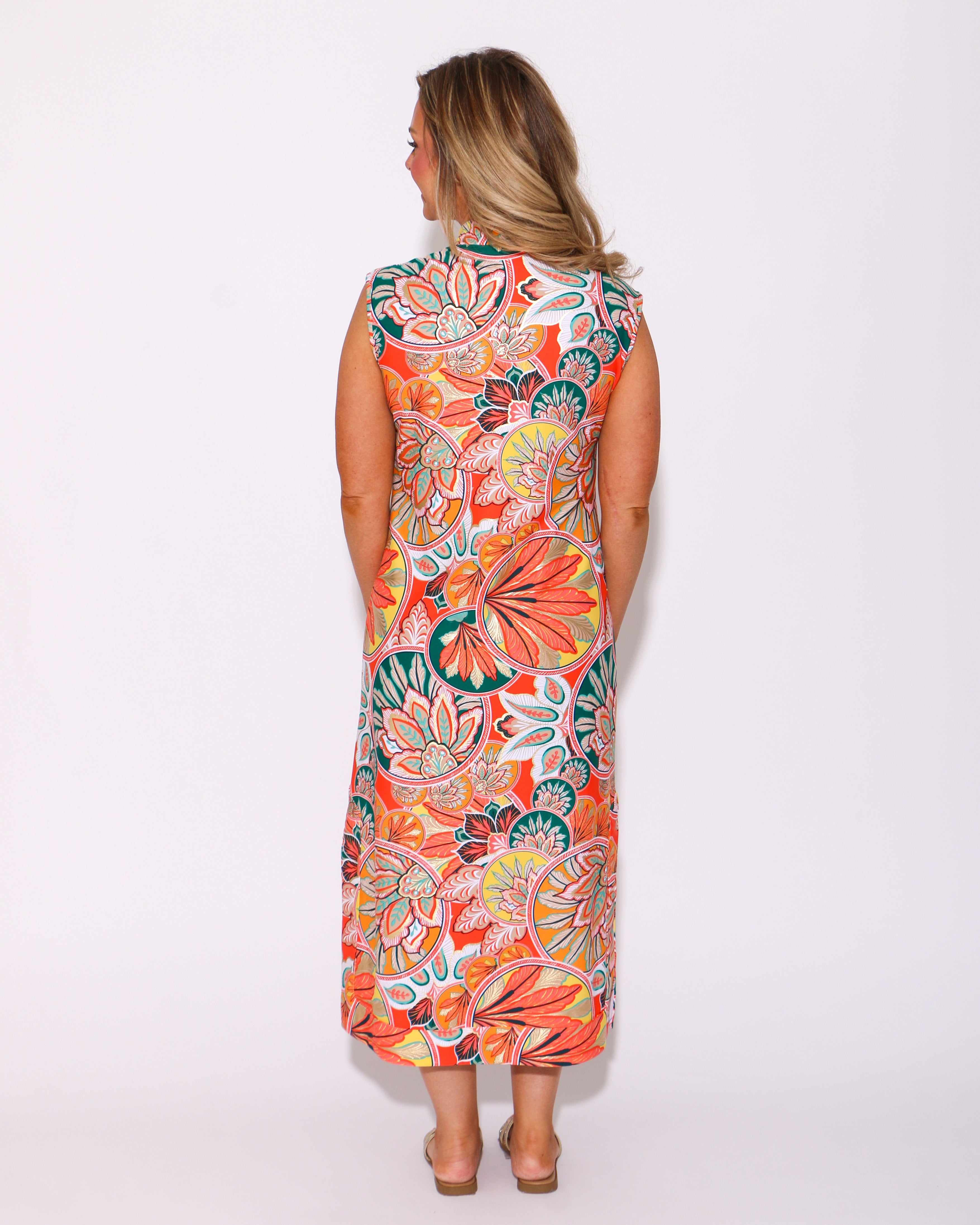 Kristen Maxi Dress in Stained Glass