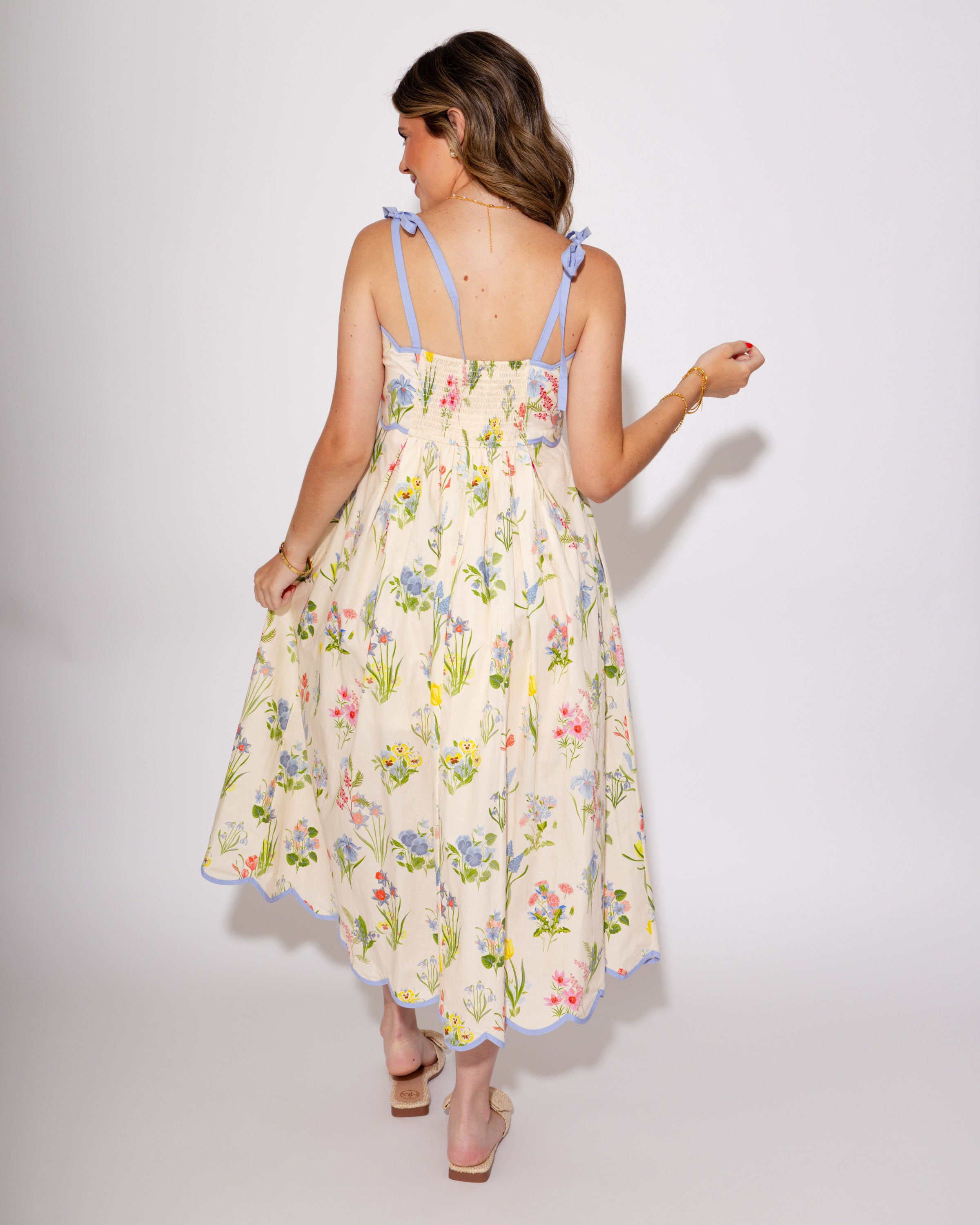 The Garden Tie Midi Dress