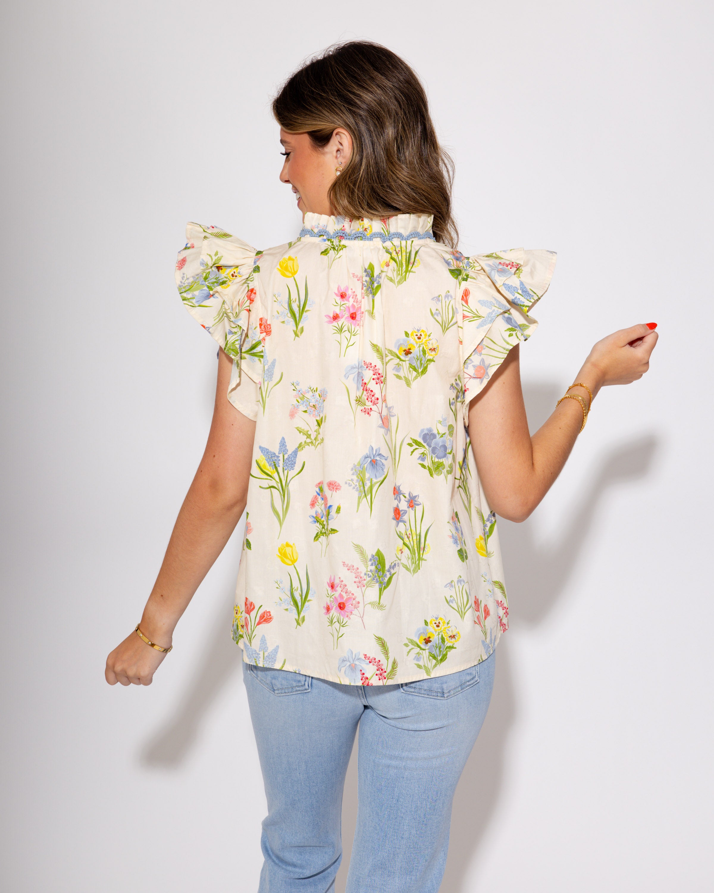 Whimsy Wildflowers Top