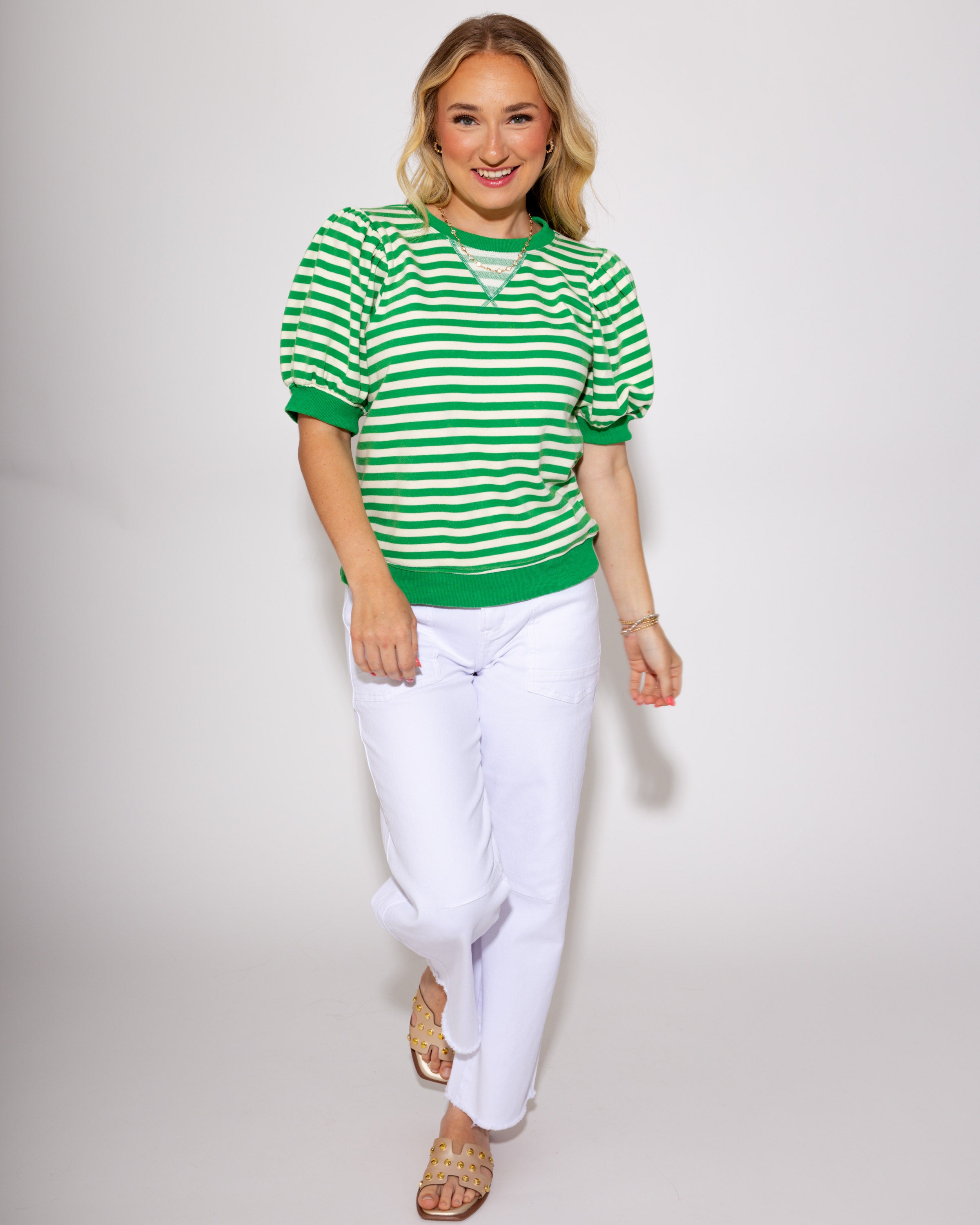 The Sideline Spirit Popover in Kelly Green