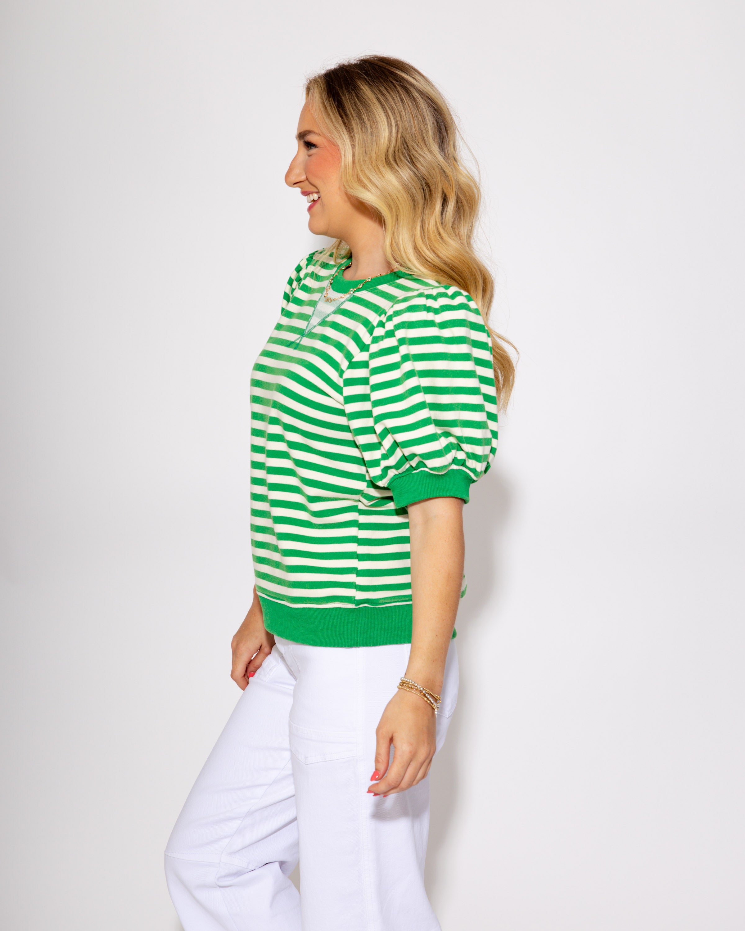 The Sideline Spirit Popover in Kelly Green
