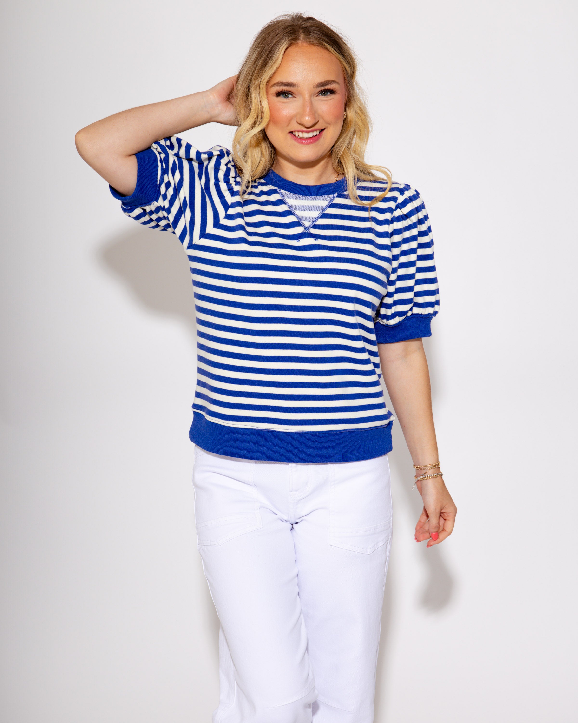The Sideline Spirit Popover in Royal Blue