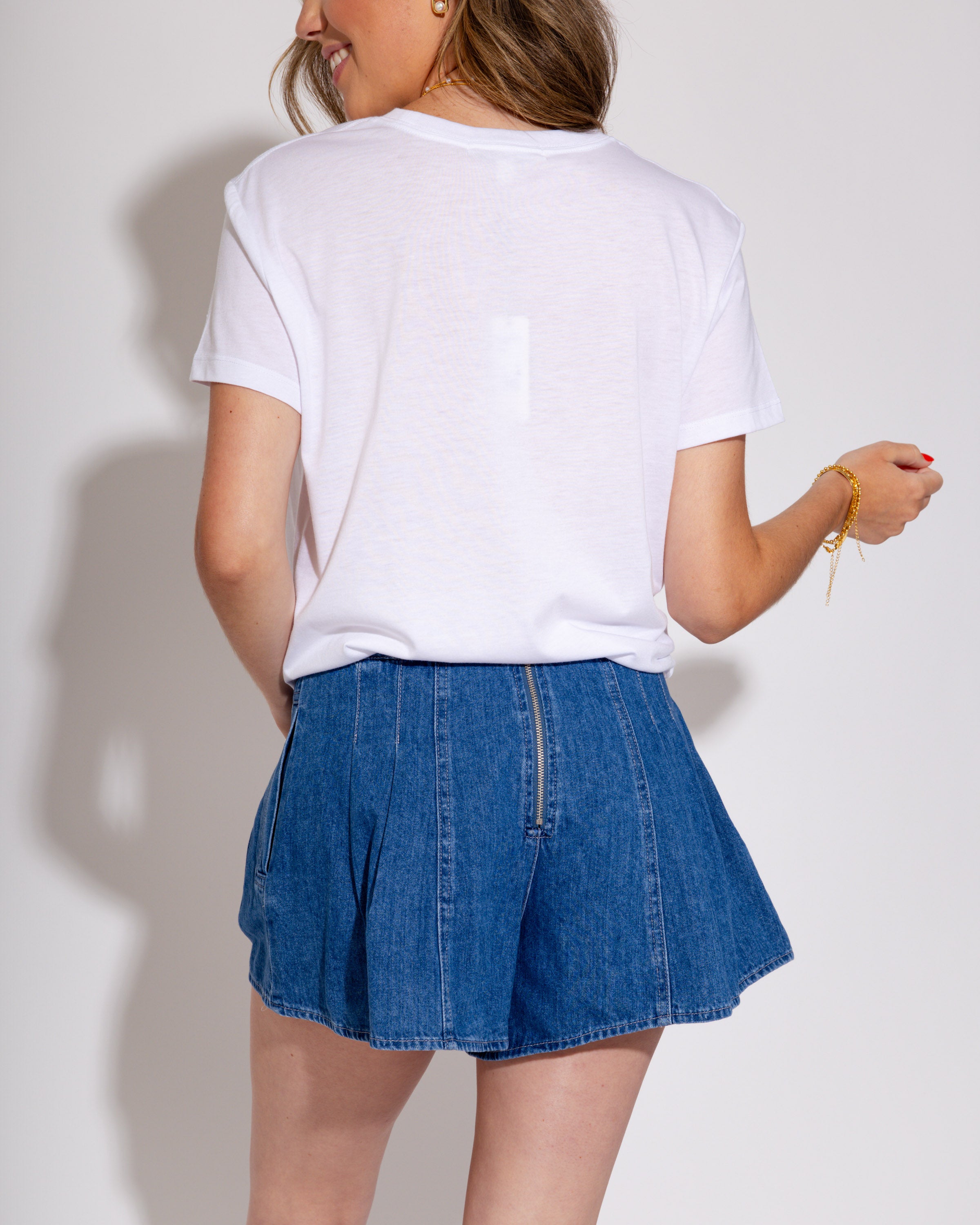 The Bow Edit Denim Shorts