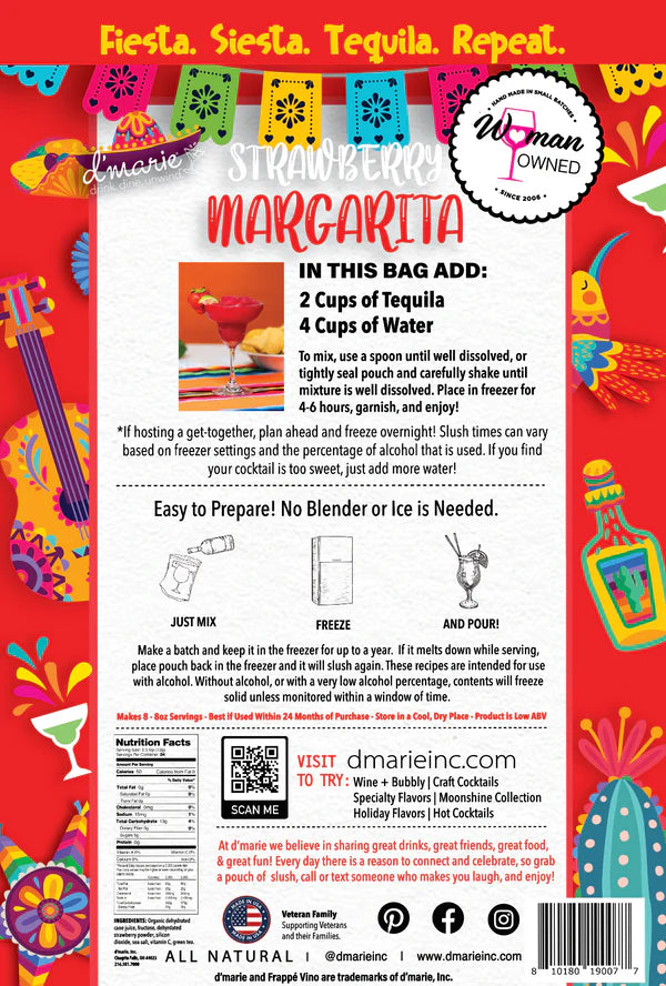 Strawberry Margarita Cocktail Slush Mix