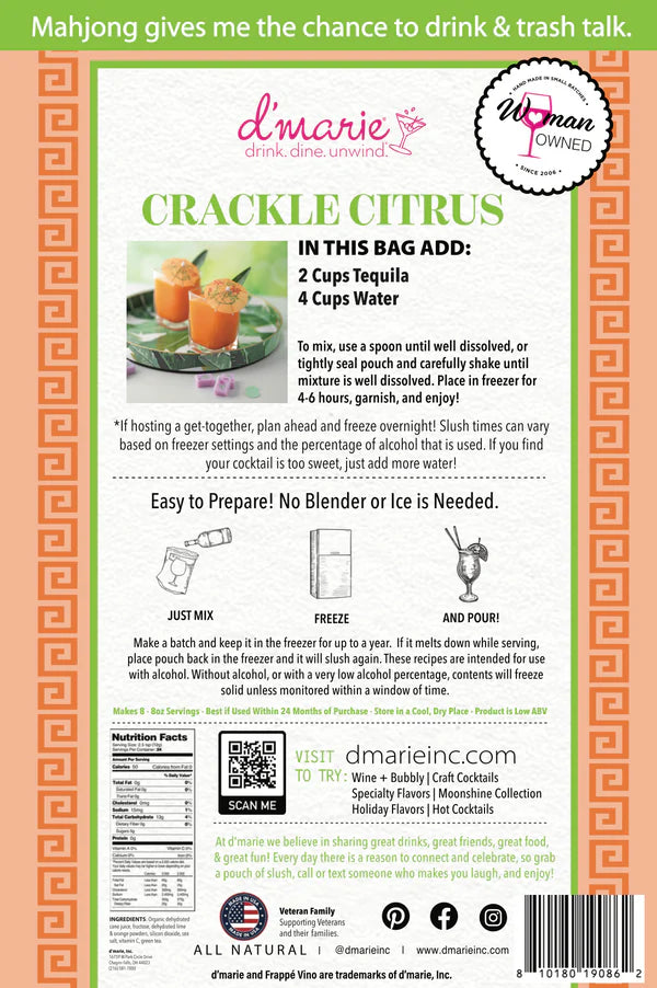 Crackle Citrus Craft Cocktail Slush Mix