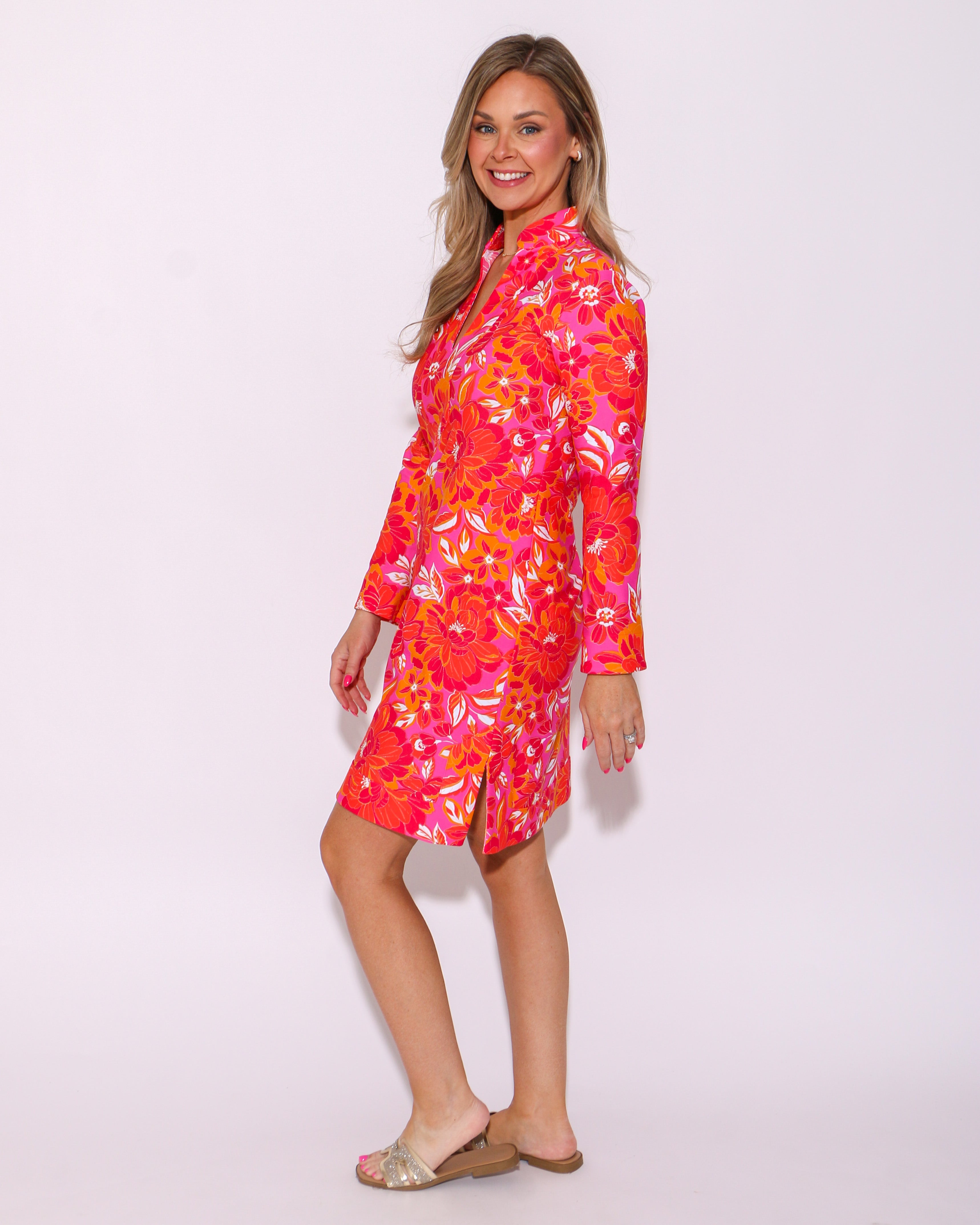 Kate Dress in Peony Dream Pink