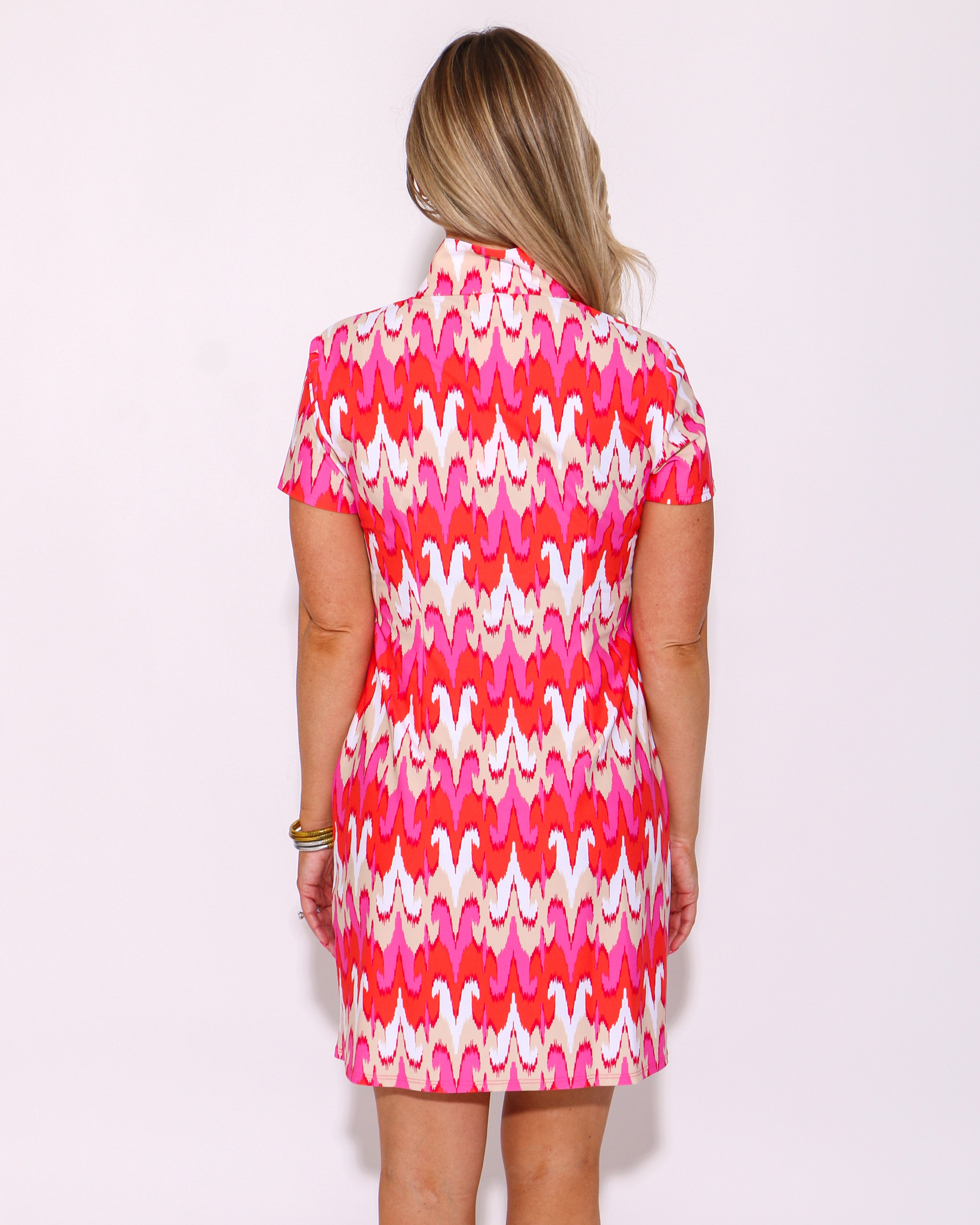 Alexia Dress in Paradise Ikat Peony