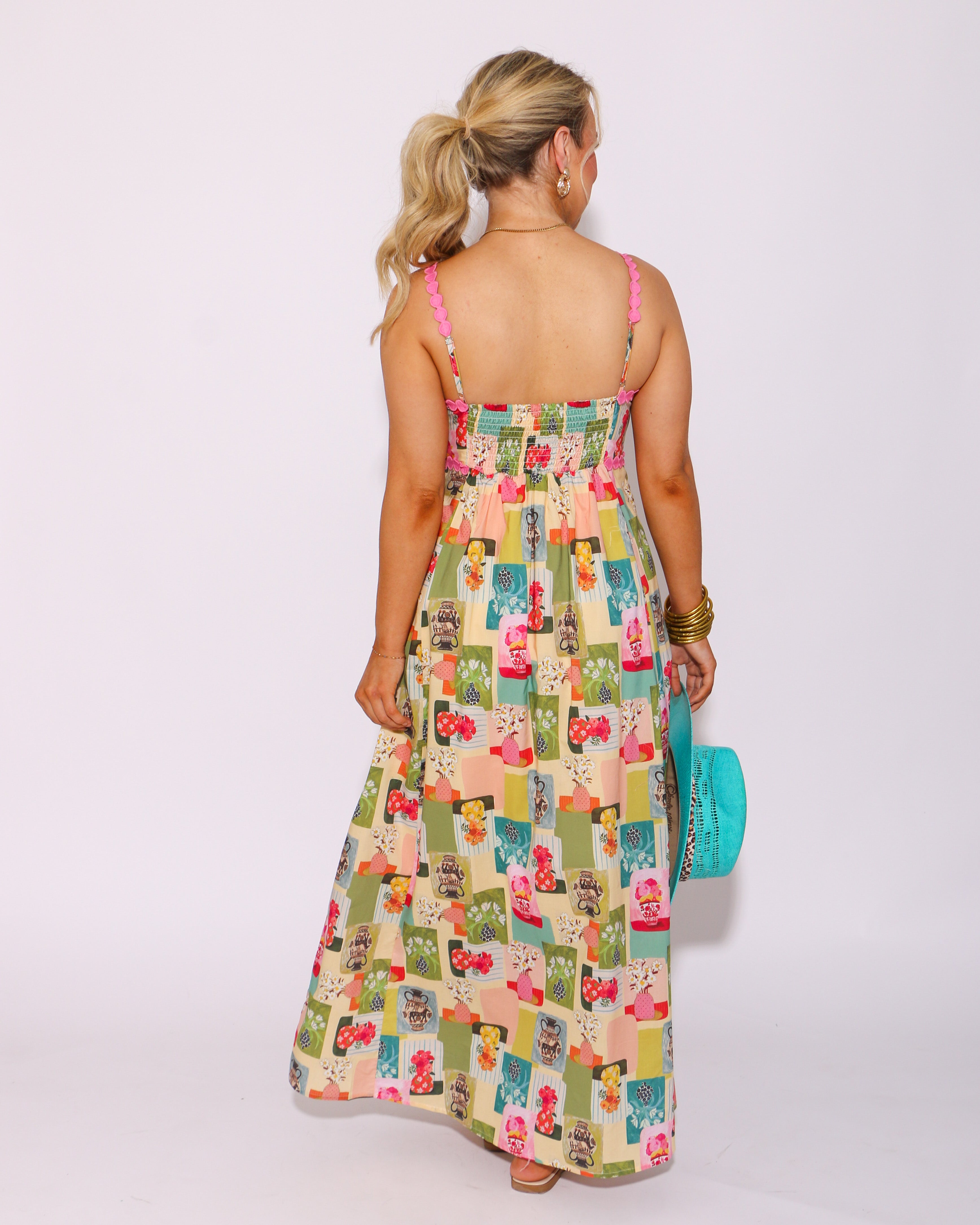 Floral Galore Abstract Midi Dress
