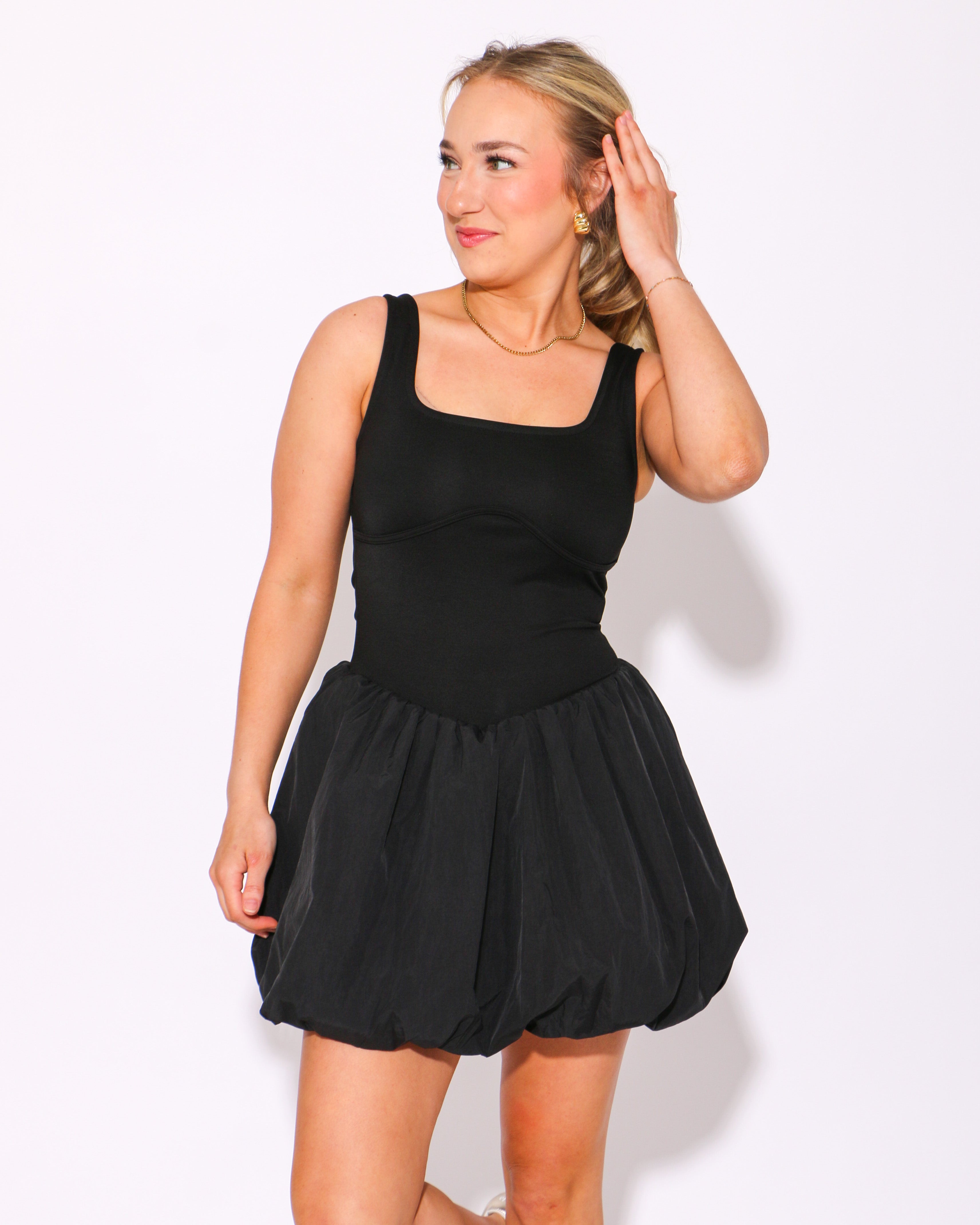 The Bubble Drop Mini Dress