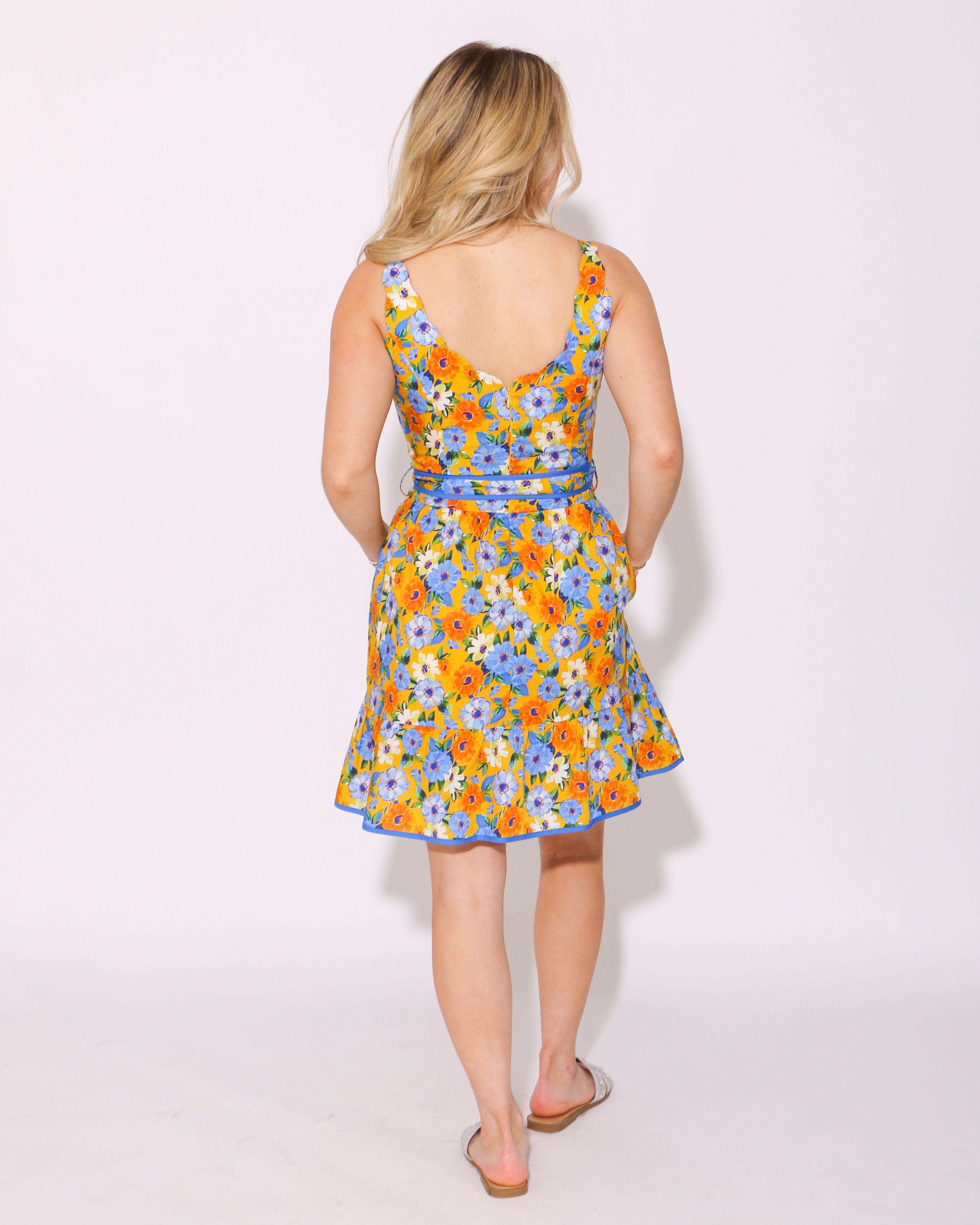 The Garden Ruffle Mini Dress