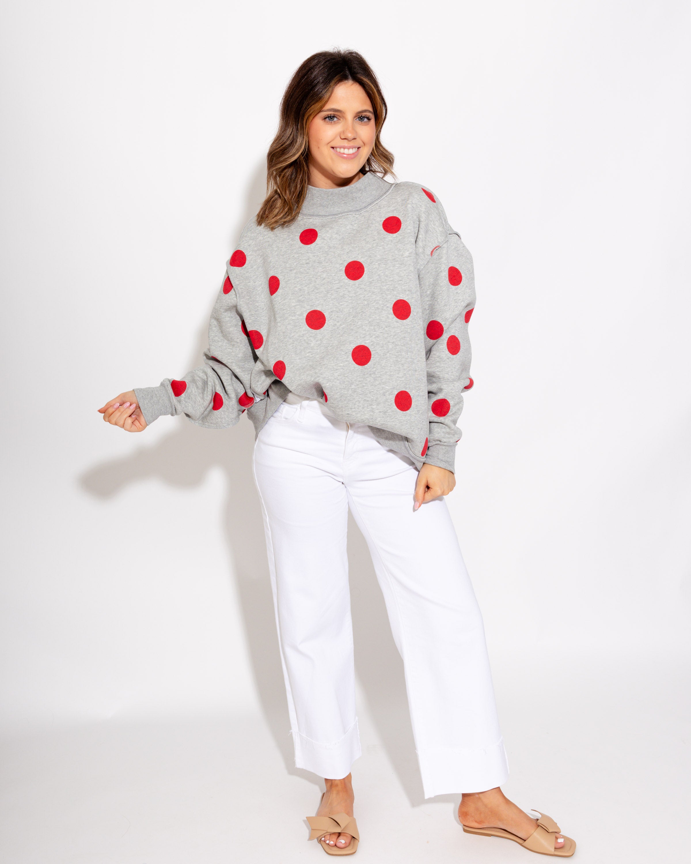 Play Ball 2-Sided Mock Sweatshirt