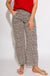 Vervet leopard print high rise barrel jeans, statement denim front view at Gaudie & Co