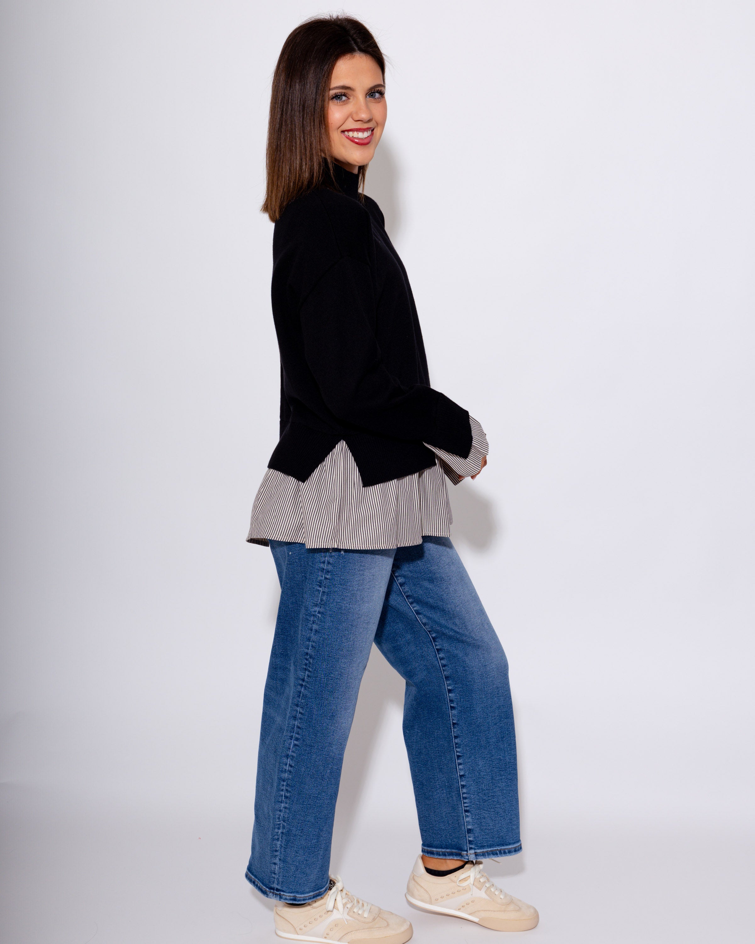 Effortless Layers Mock Neck Top