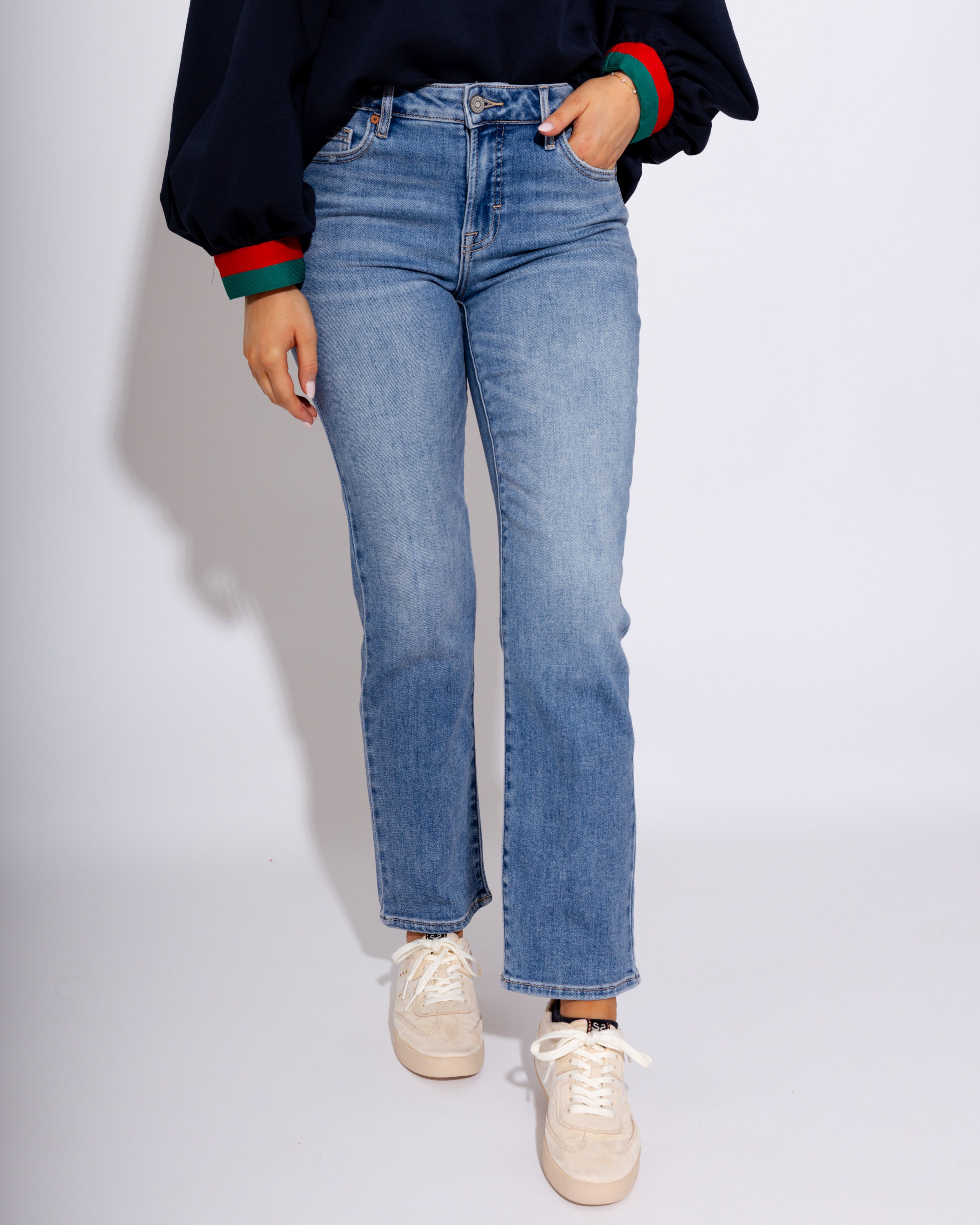 Mid Rise Cigarette Skinny Jeans