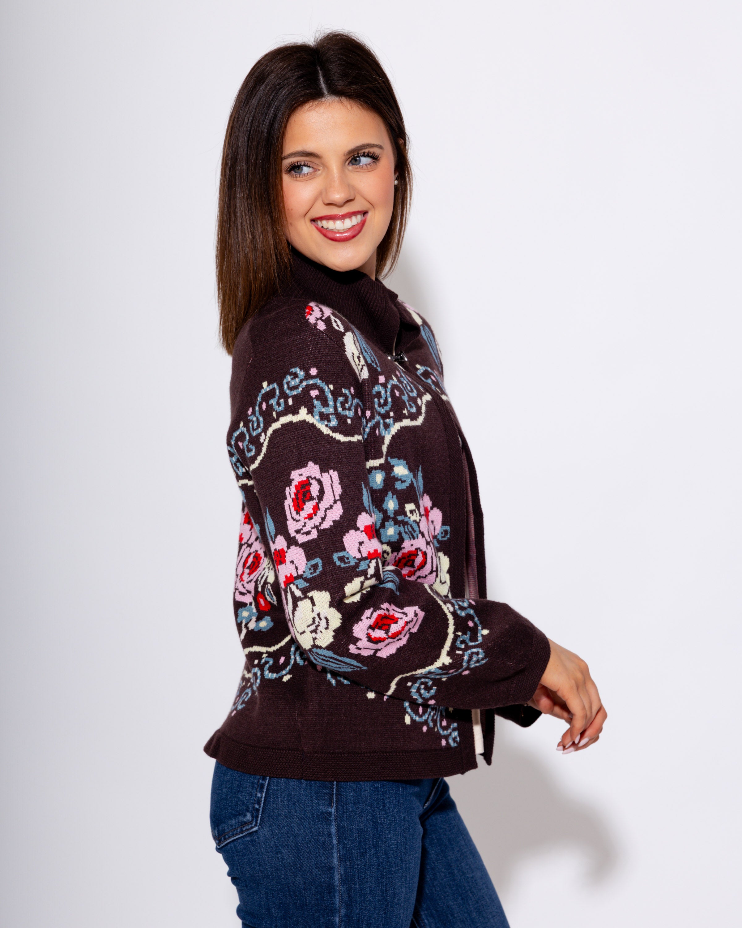 Vintage Bloom Knit Cardigan