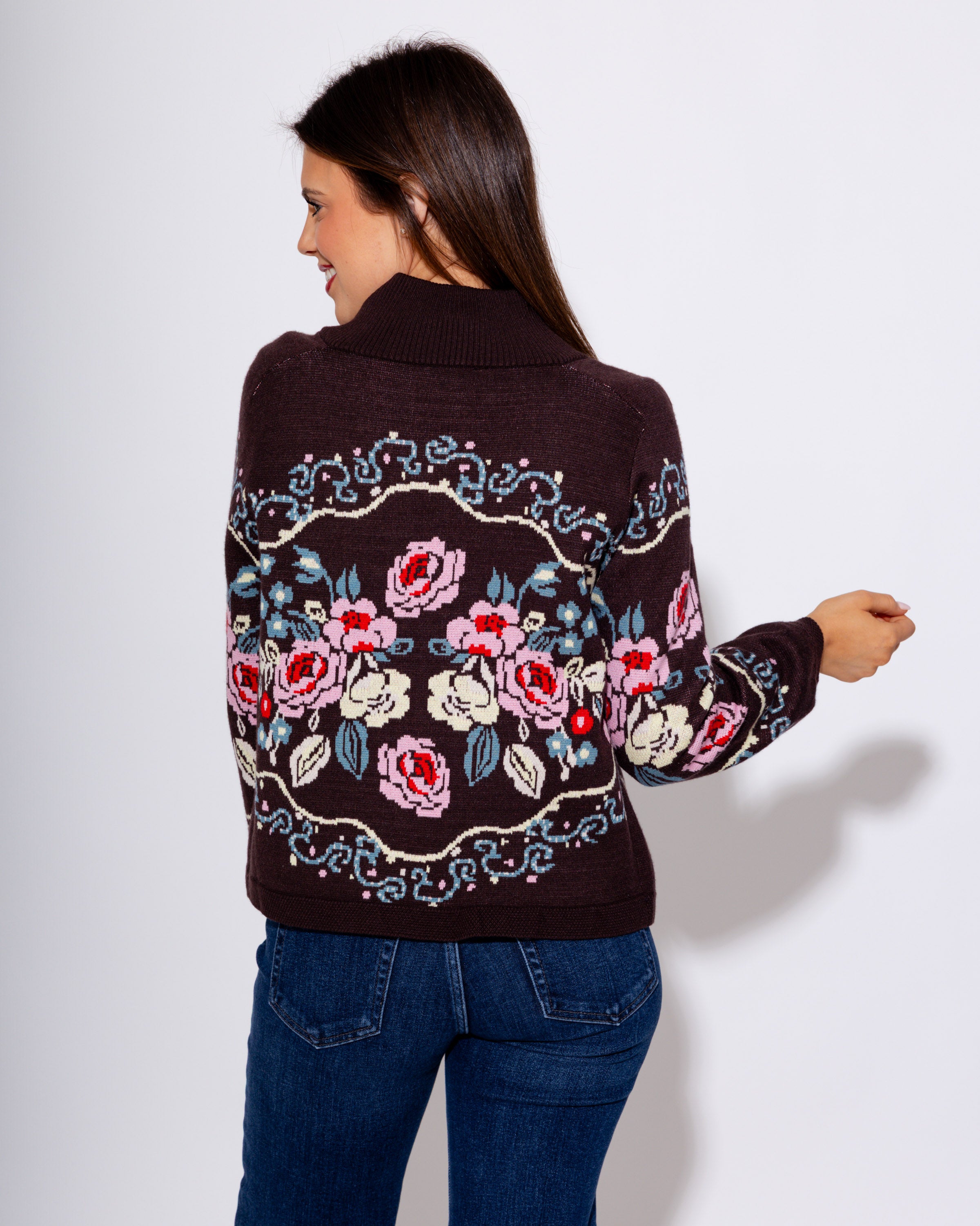Vintage Bloom Knit Cardigan