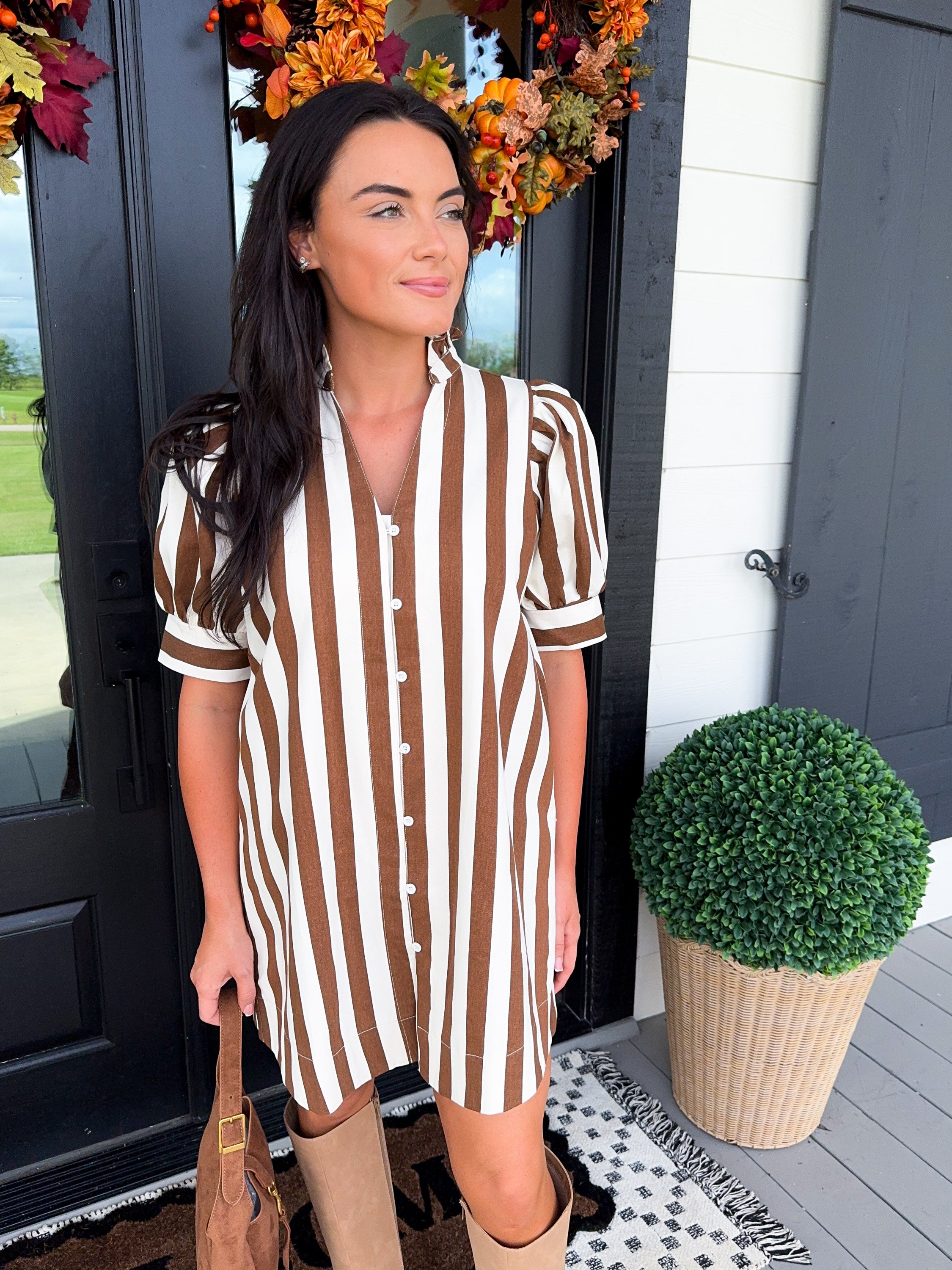 Sweet Stripe Mini Dress