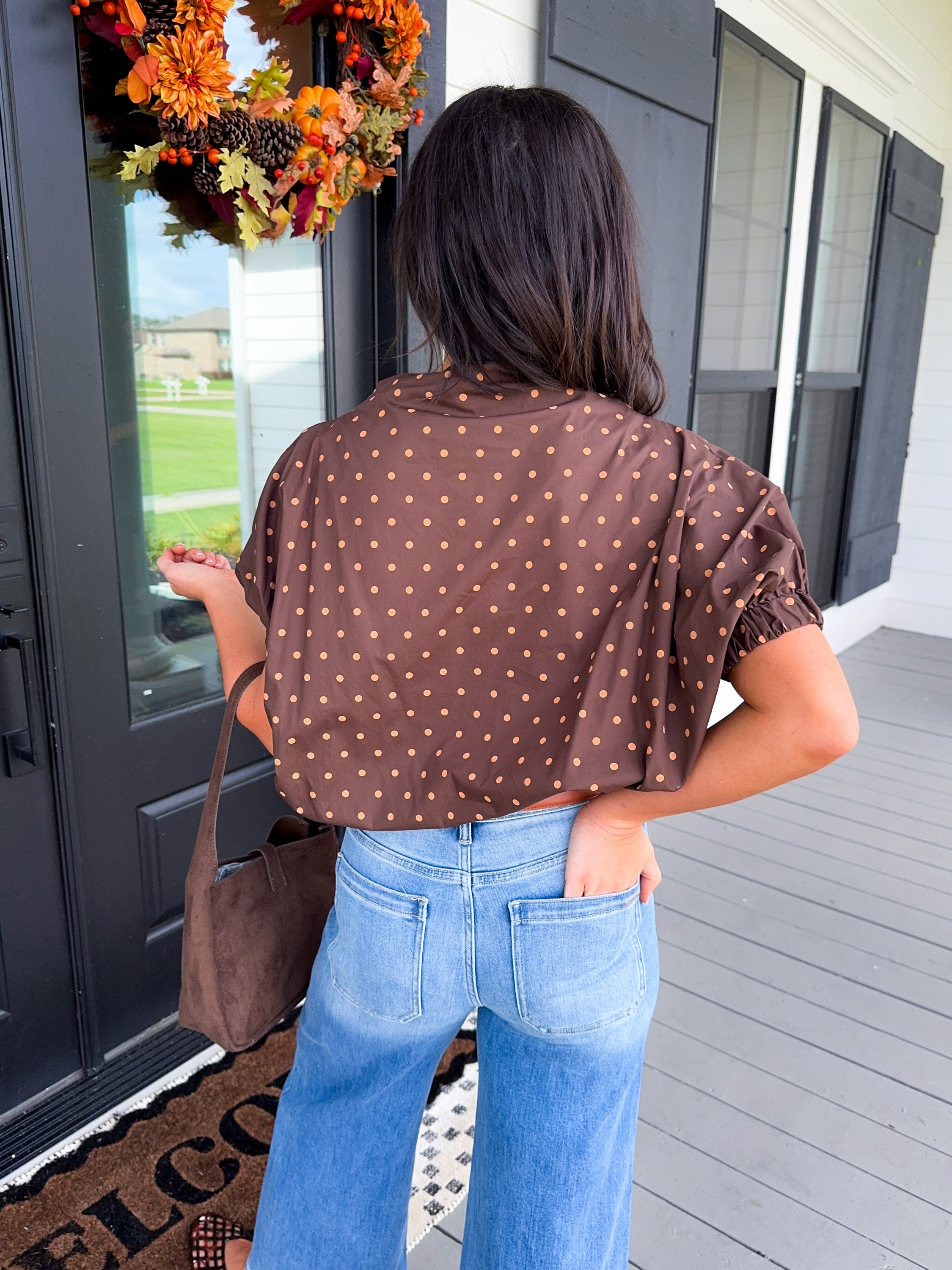 Gold Dot Darling Top