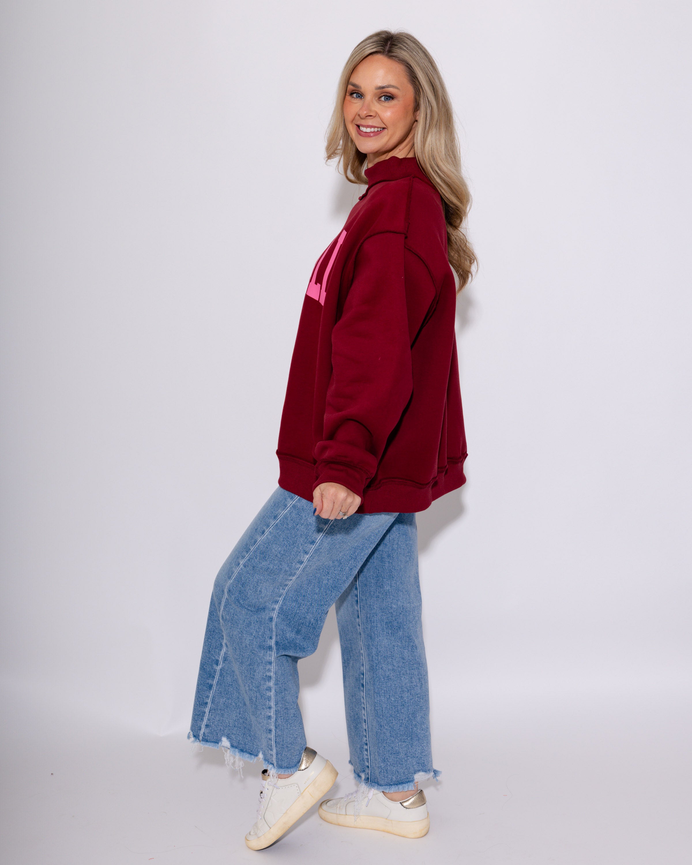 Dilly Dally Mockneck Sweatshirt