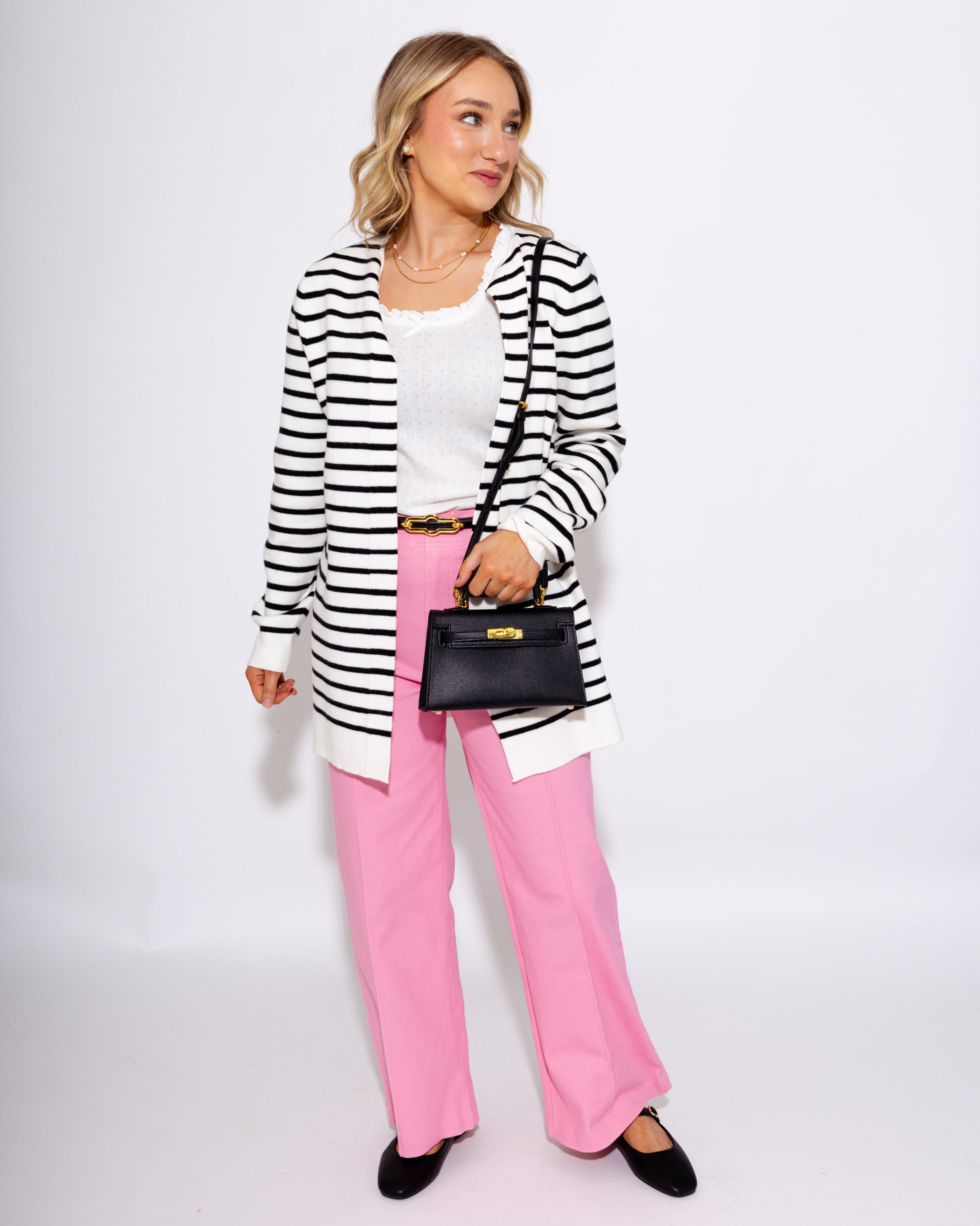 Classy Striped Cardigan