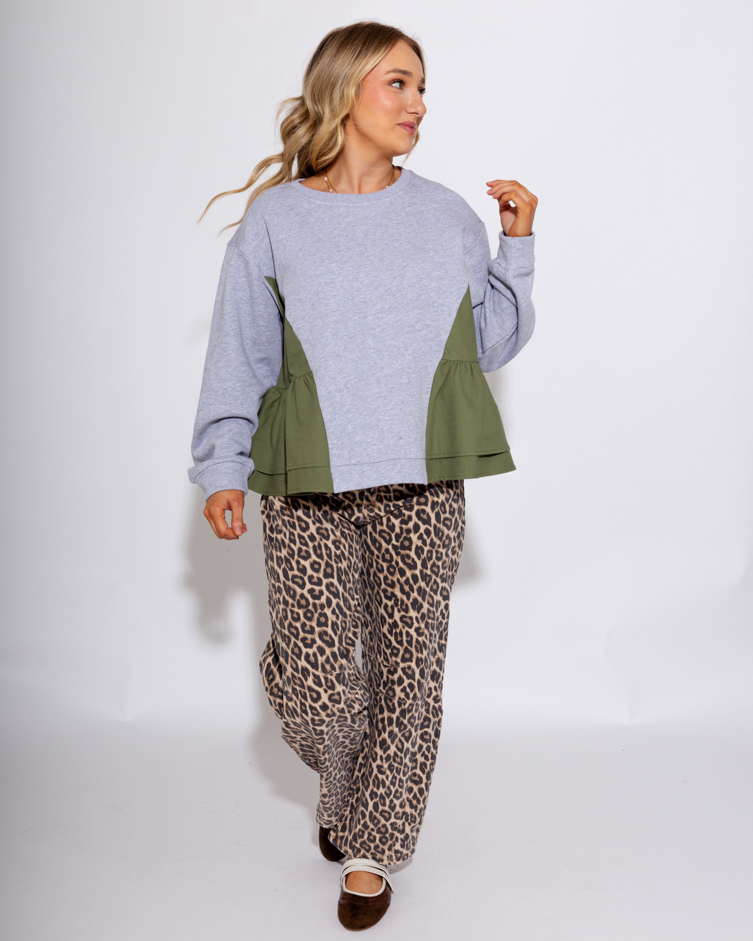 Cozy Colorblock Sweatshirt